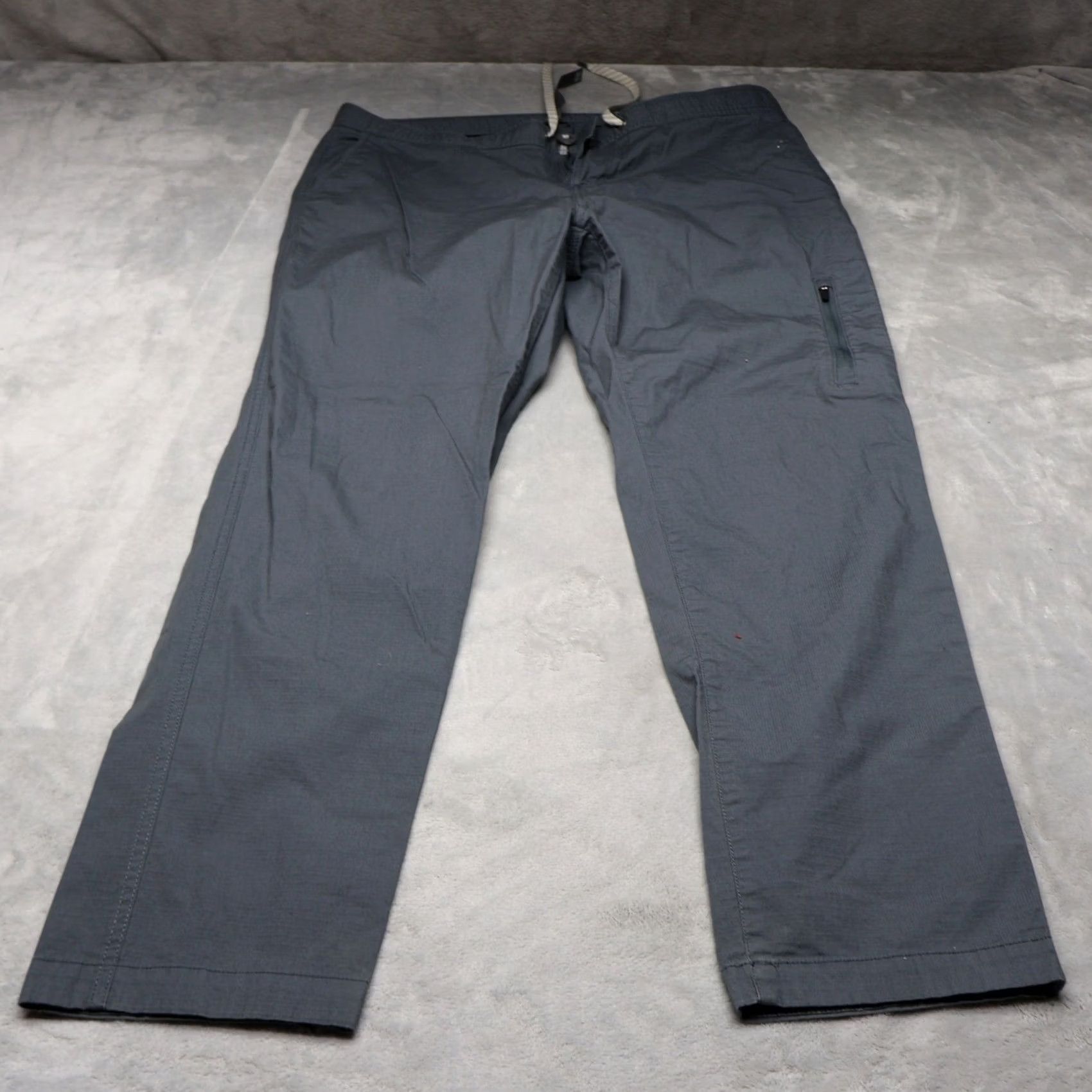 Vuori Vuori Pants Women XL Gray Ripstop Stretch Hiking Drawstring Casual Travel 36x30 Size 40" / US 18 - 2 Thumbnail