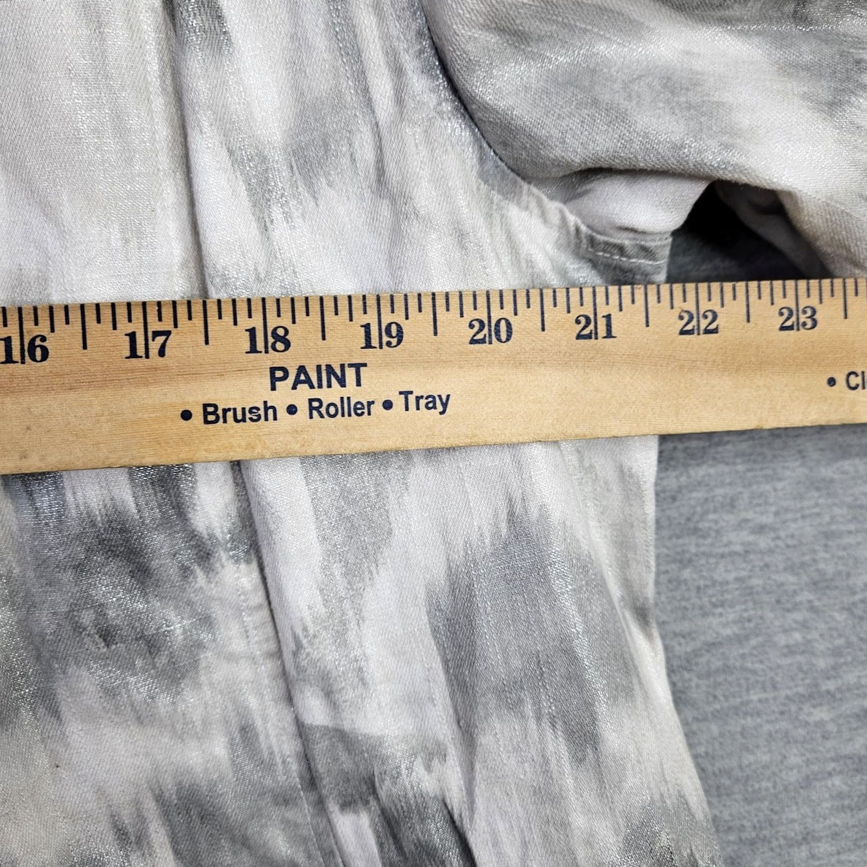 Vintage Chico’s Women’s Jacket XL Abstract Print Linen Cotton Casual Gray Button All Seasons Long Sleeve Size XL / US 12-14 / IT 48-50 - 3 Thumbnail