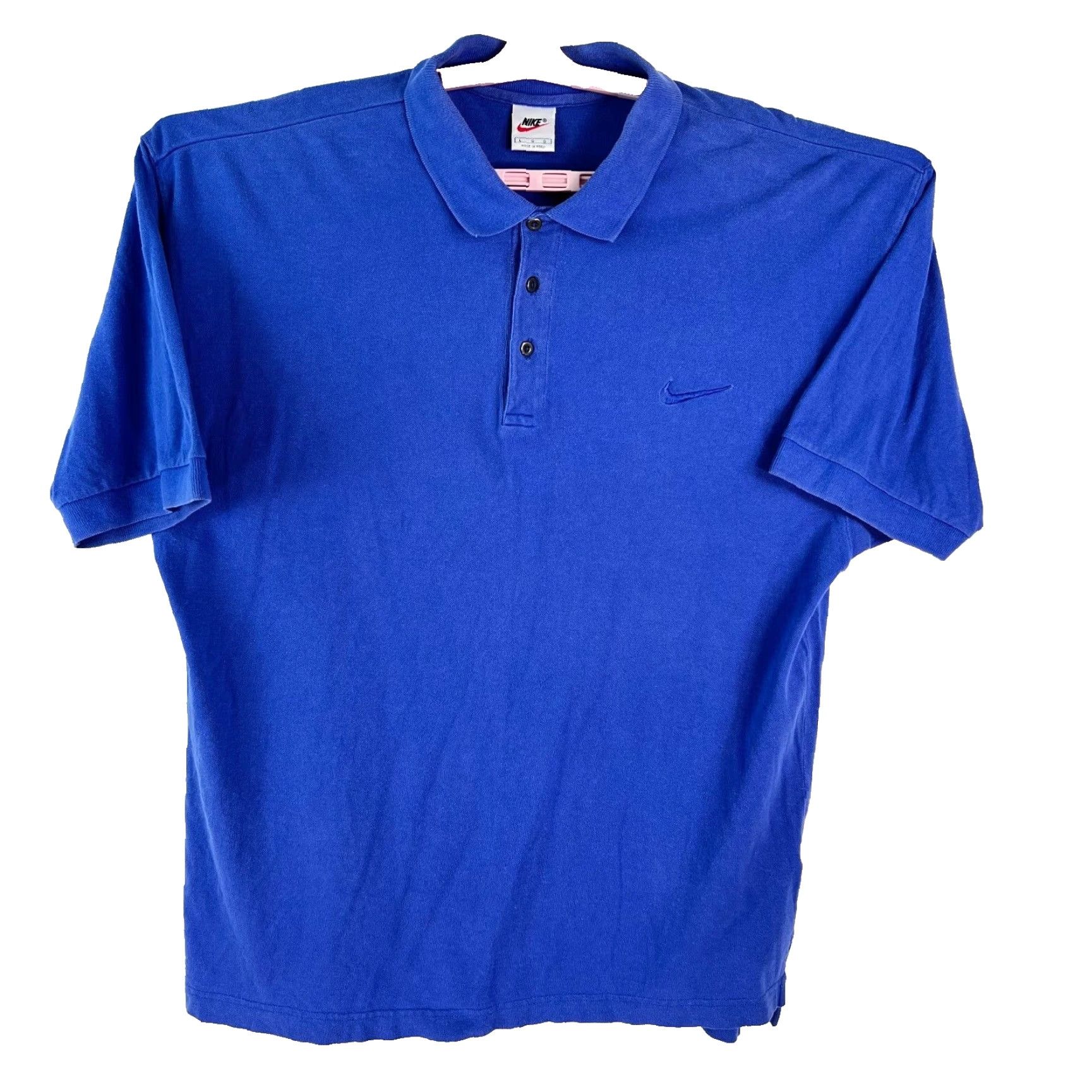Nike Nike Blue Polo Shirt Mens Large Collared Short Sleeve Polo Shirt Casual Cotton Blend Logo Accent Size US L / EU 52-54 / 3 - 2 Thumbnail