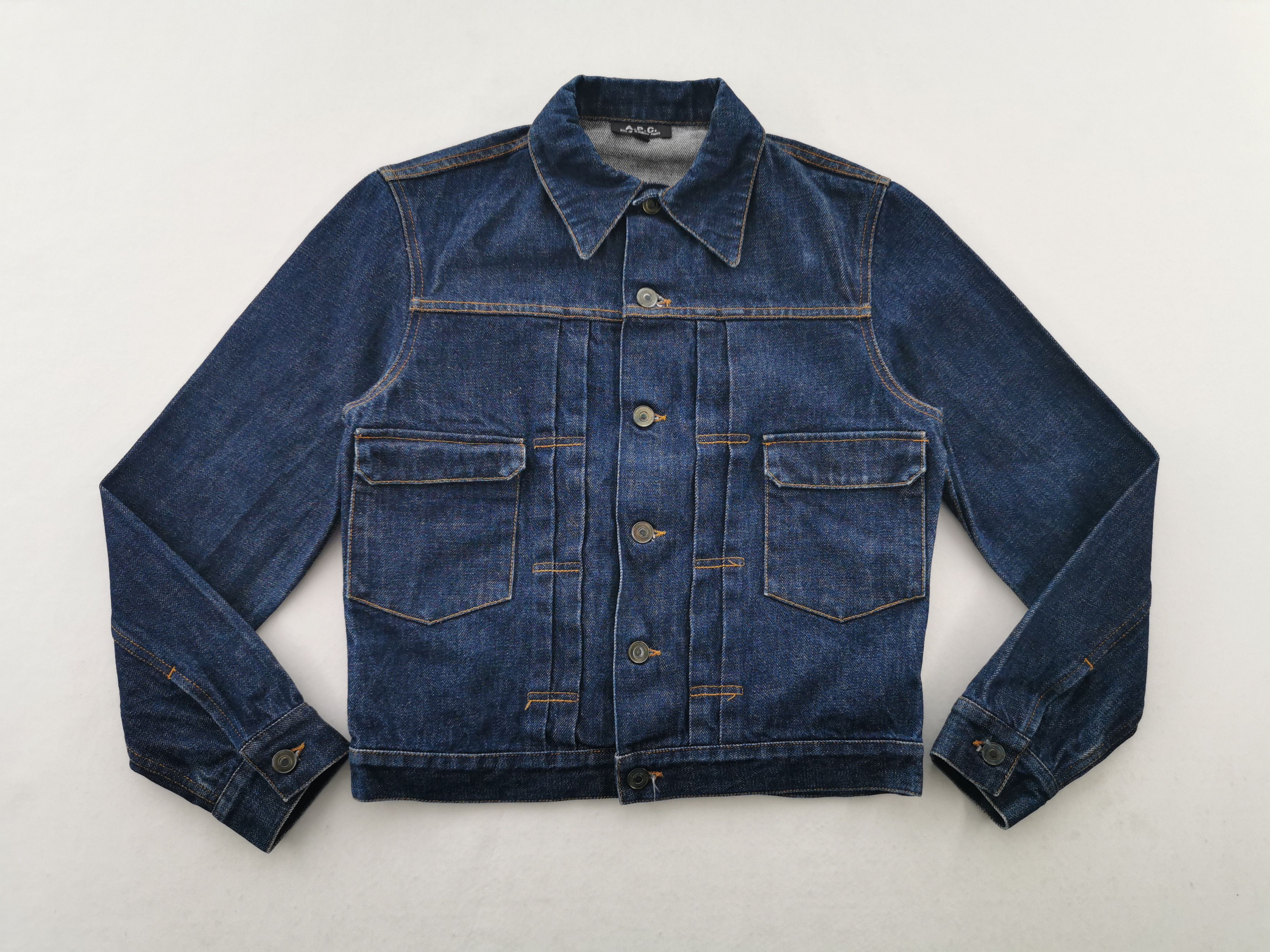 A.P.C. Vintage 90s A.P.C. Selvedge Jeans Jacket Made In Japan Size US S / EU 44-46 / 1 - 3 Thumbnail