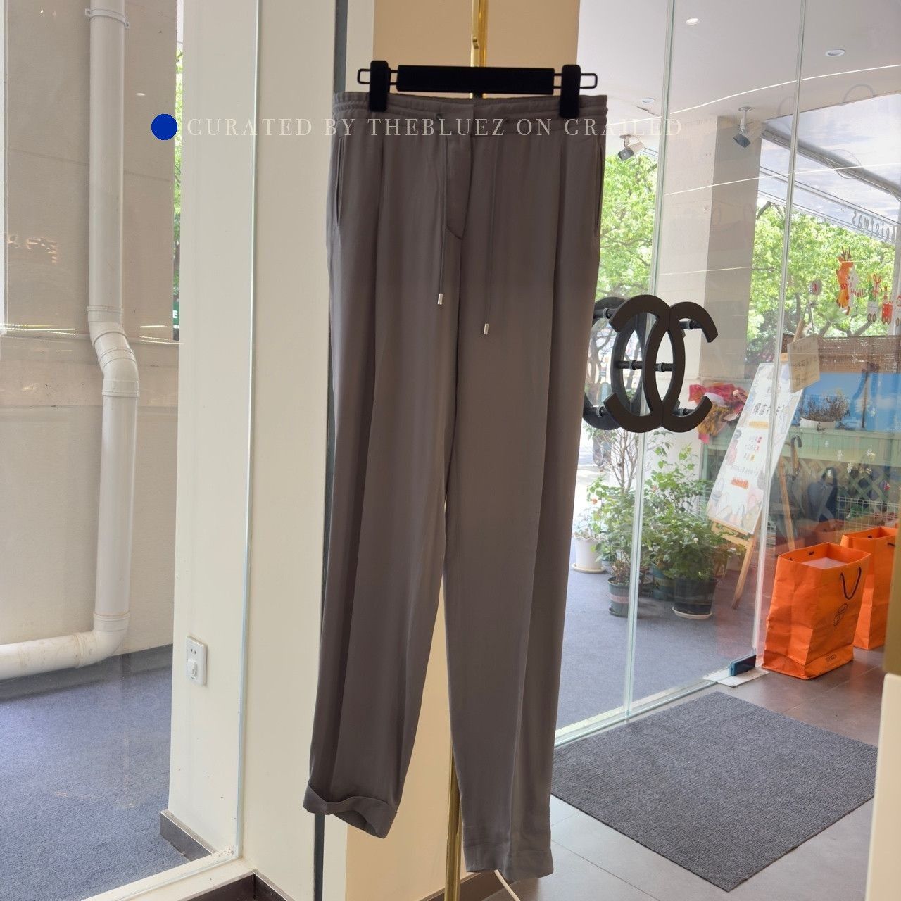 Loro Piana Gray Casual Drawstring Pants Size 26 Size US 26 / EU 42 - 1 Thumbnail