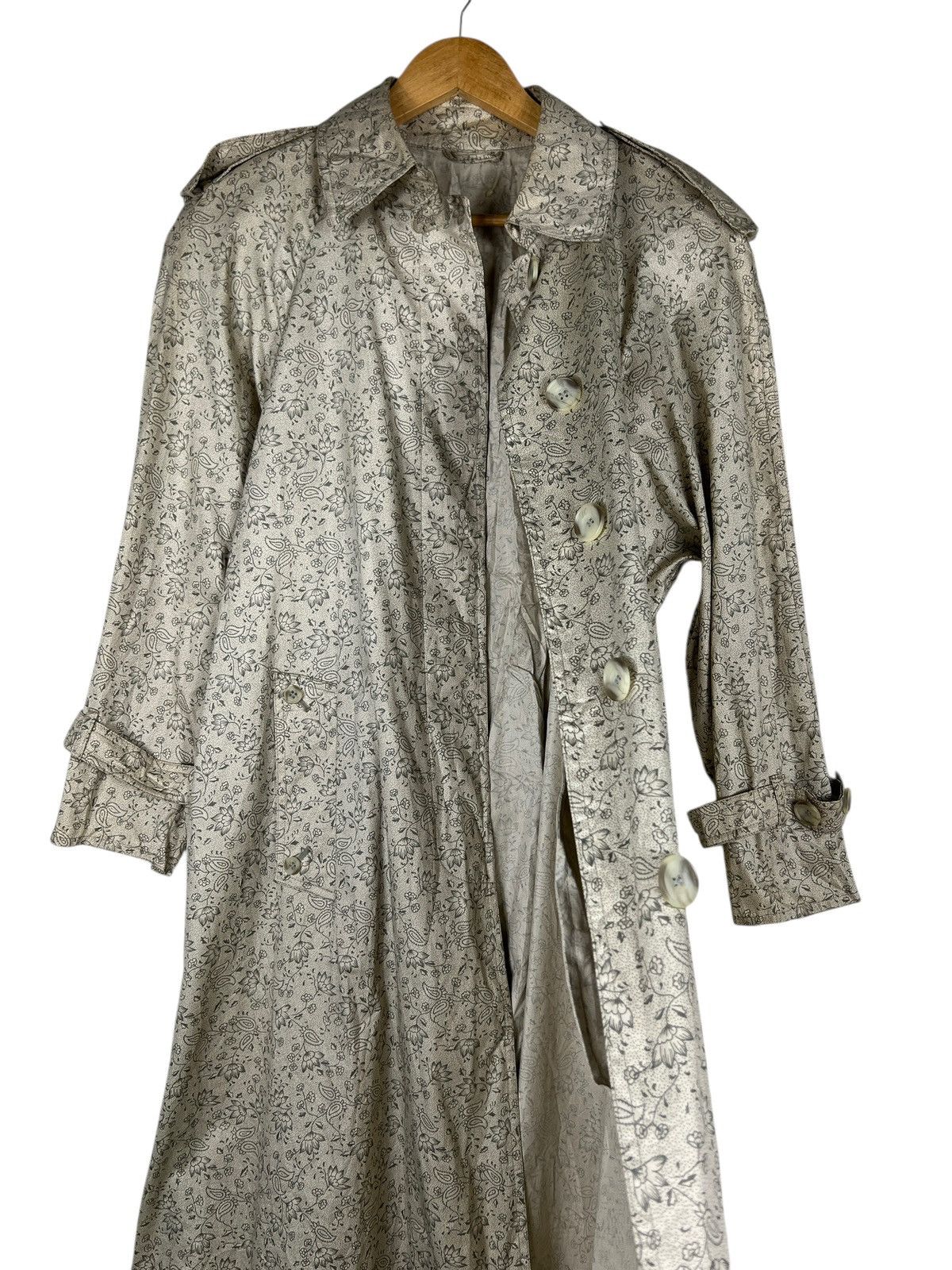 Aquascutum Aquascutum Paisley Trench Coat With Belt Made In England Size S / US 4 / IT 40 - 9 Thumbnail