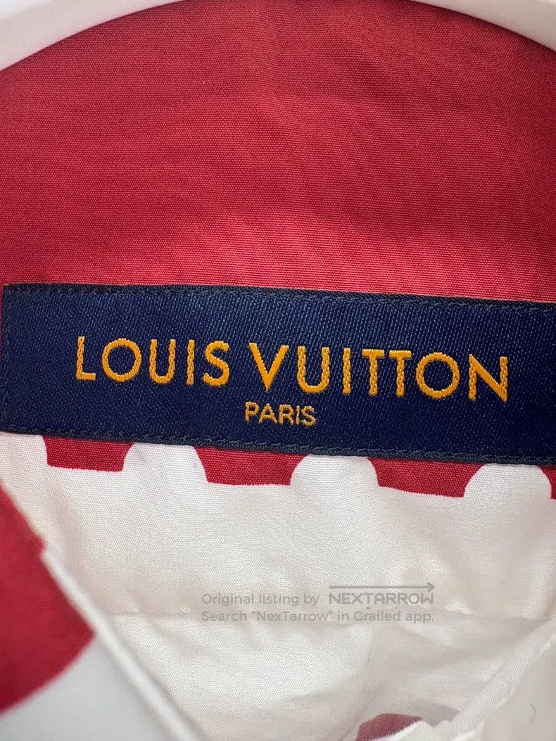Louis Vuitton Louis Vuitton Red and white checkerboard short-sleeve shir Size US XS / EU 42 / 0 - 6 Thumbnail