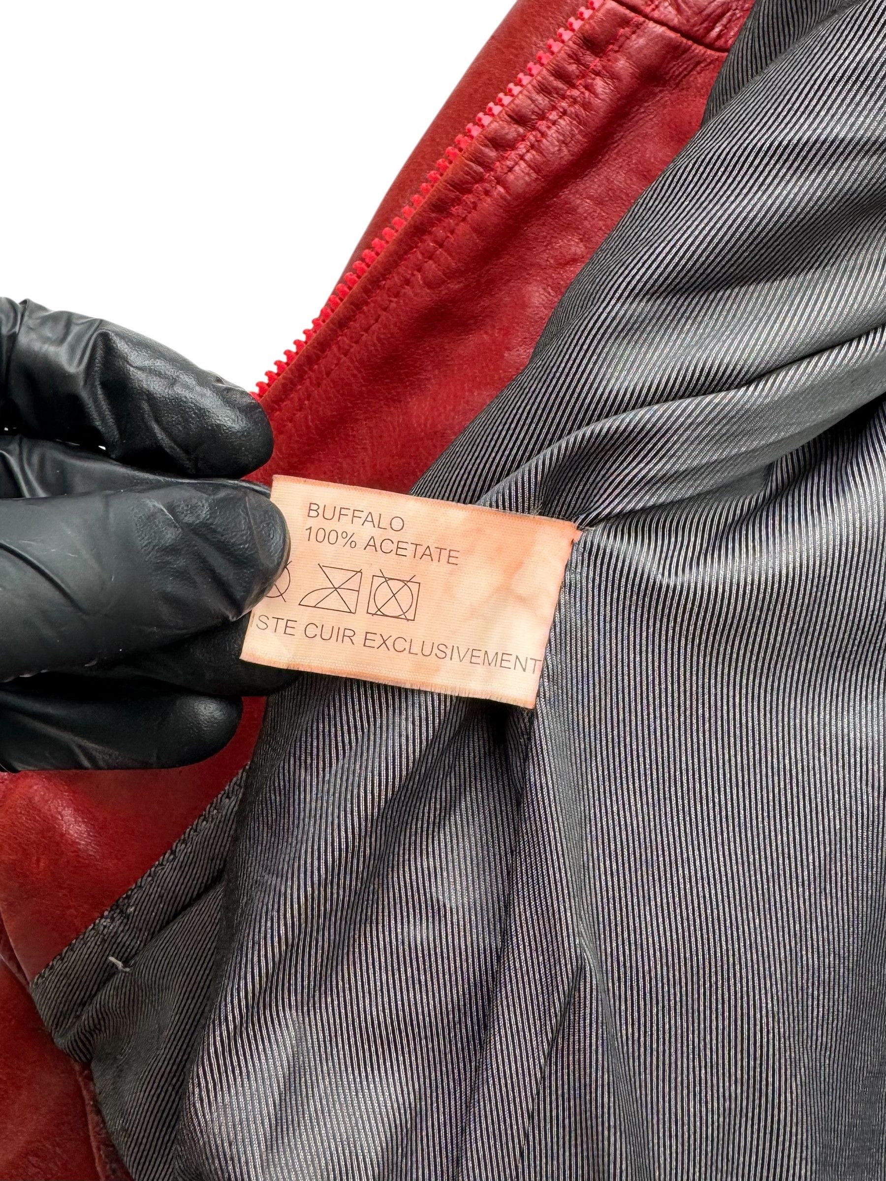 Japanese Brand Vintage Buffalo Leather Jacket W38(V9) Size M / US 6-8 / IT 42-44 - 4 Thumbnail