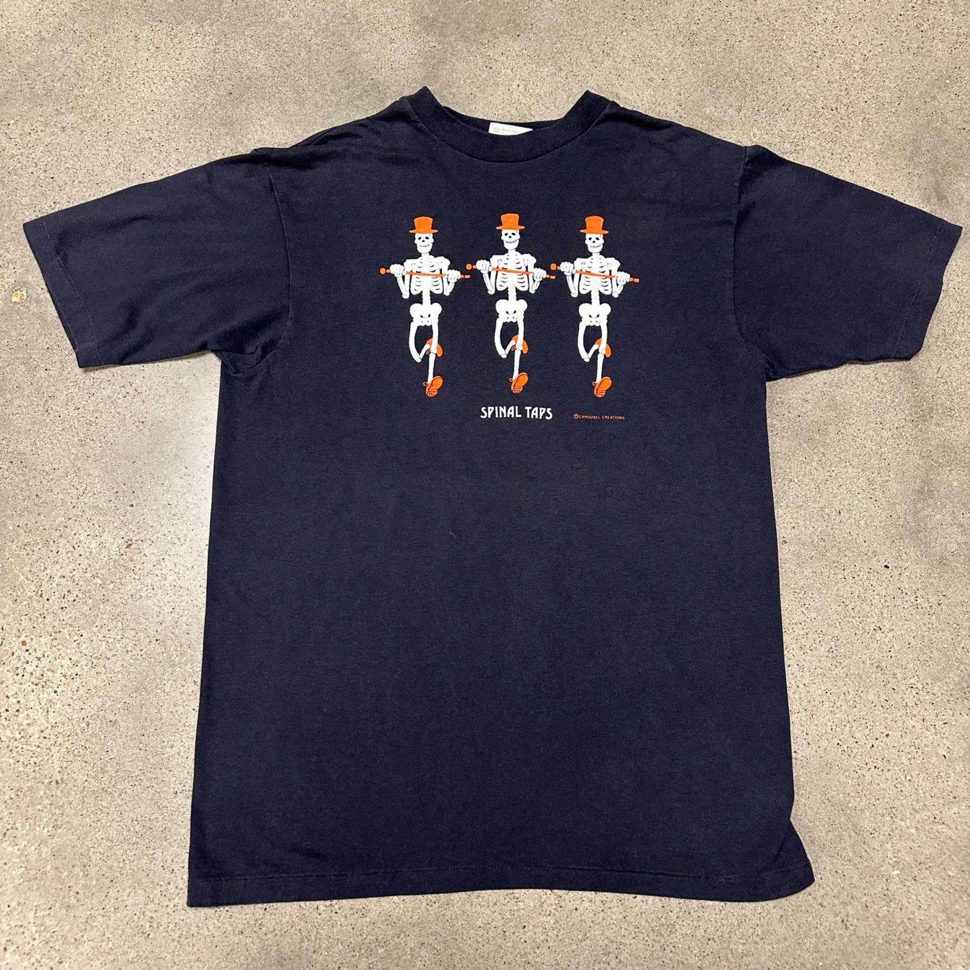 Vintage Vintage 80s Spinal Taps Glow In The Dark Shirt Size US L / EU 52-54 / 3 - 1 Thumbnail