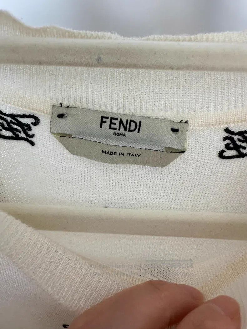 Fendi Fendi Sweater, Silk and Wool Fabric with Heavily Embroider Size XXS / US 00 / IT 34 - 4 Thumbnail