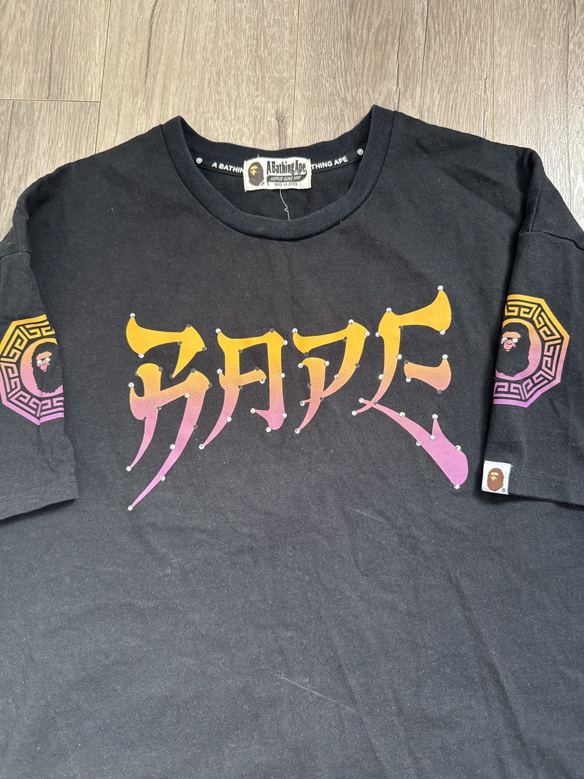 Bape Bape Rhinestone Tee Size ONE SIZE - 3 Thumbnail