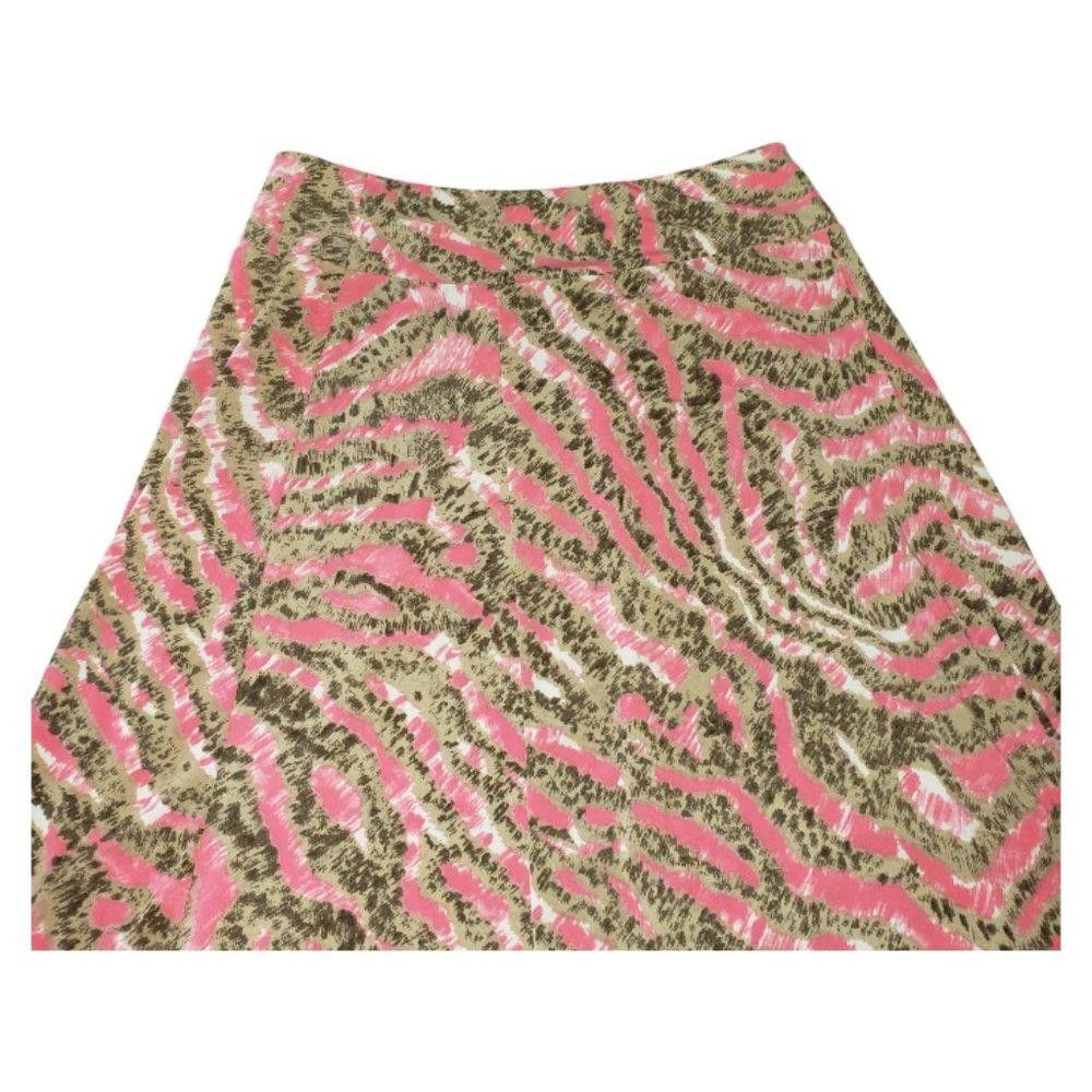 Designer CT1238B Jones Wear Pink & Tan Skirt PS Size 28" / US 6 / IT 42 - 3 Thumbnail