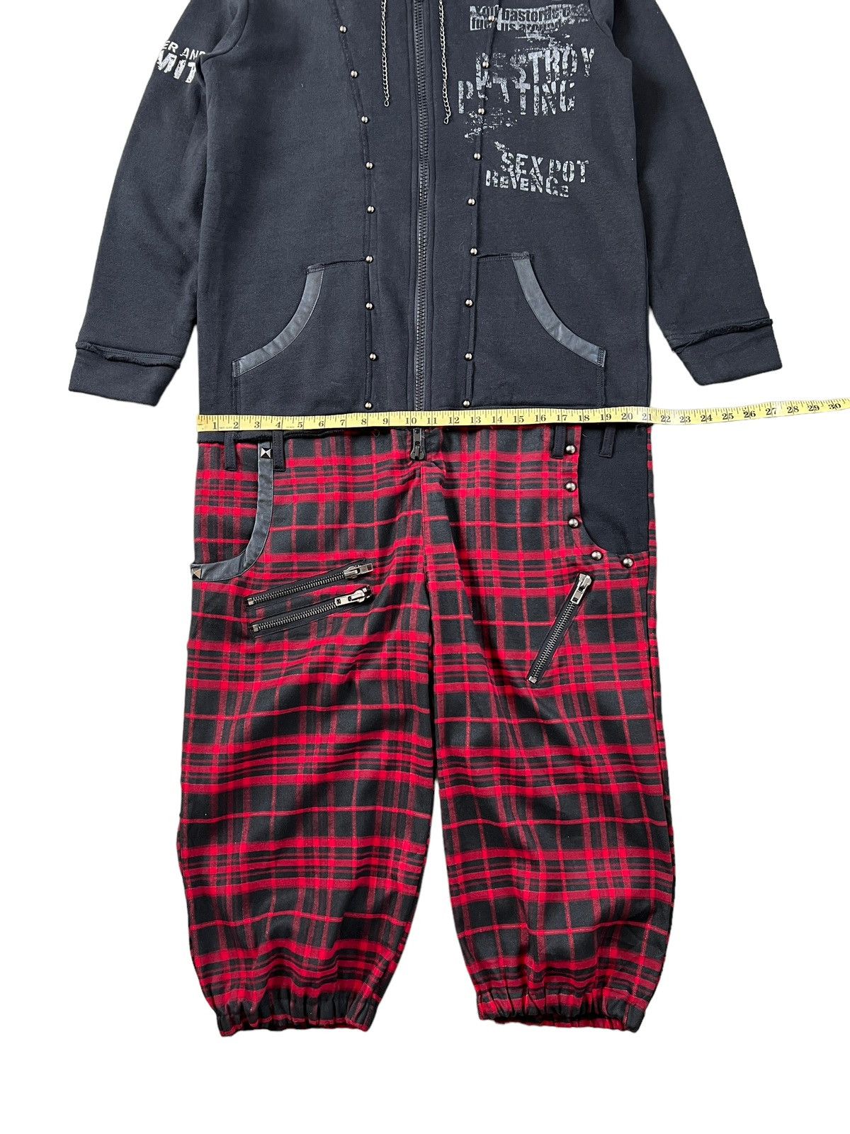 Sex Pot ReVeNGe Sex Pot Revenge Tartan Punk Jumpsuit Size US 34 / EU 50 - 7 Thumbnail