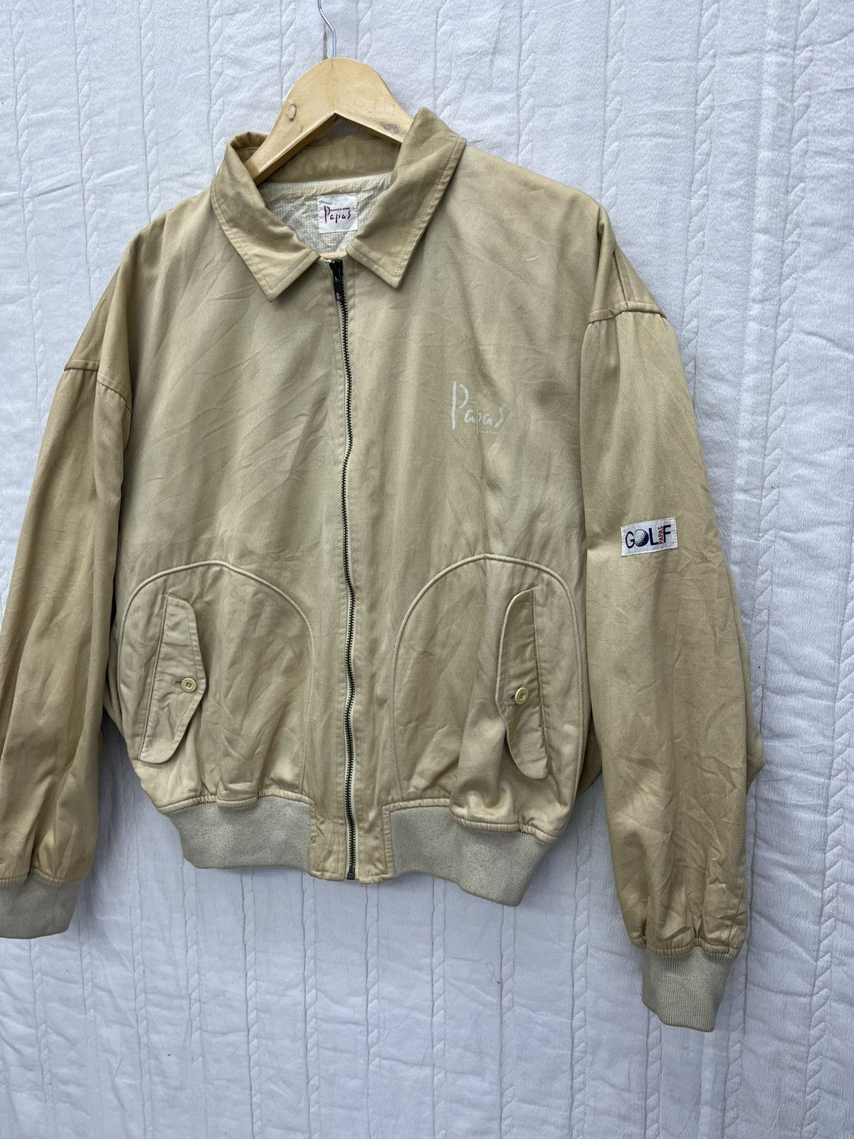 Designer × Japanese Brand × Vintage ARCHIVE🔥VTG PAPAS GOLF BOMBER JACKET Size US M / EU 48-50 / 2 - 6 Thumbnail