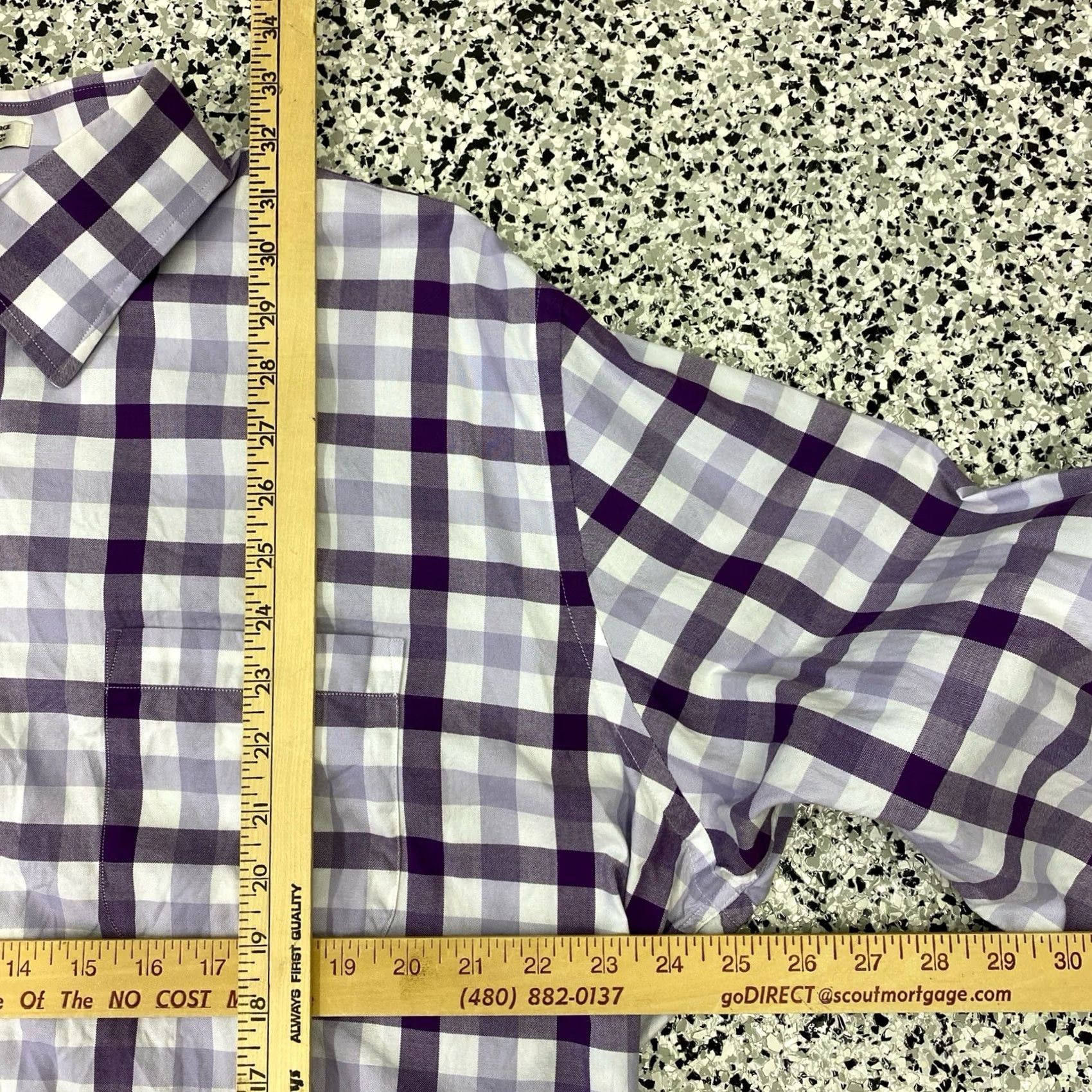 Peter Millar Peter Millar Dress Shirt XL White Check Button-Down Shirt, Long Sleeve, Classic Fit, Casual Business, Golf, Performance, UPF 50+ Size US XL / EU 56 / 4 - 2 Thumbnail
