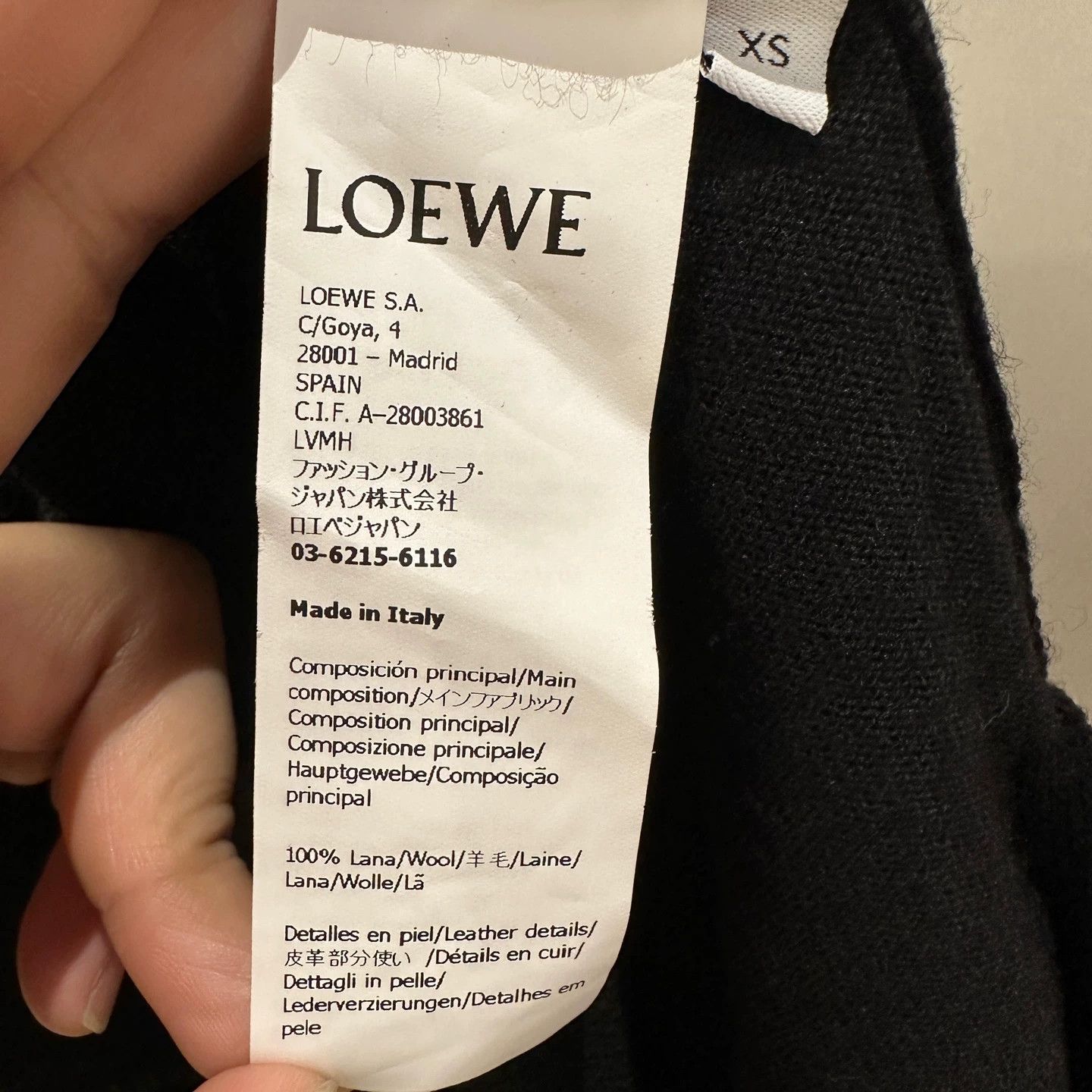 Loewe Loewe may505 leather patch Logo wool sweater XS Size US XS / EU 42 / 0 - 4 Thumbnail