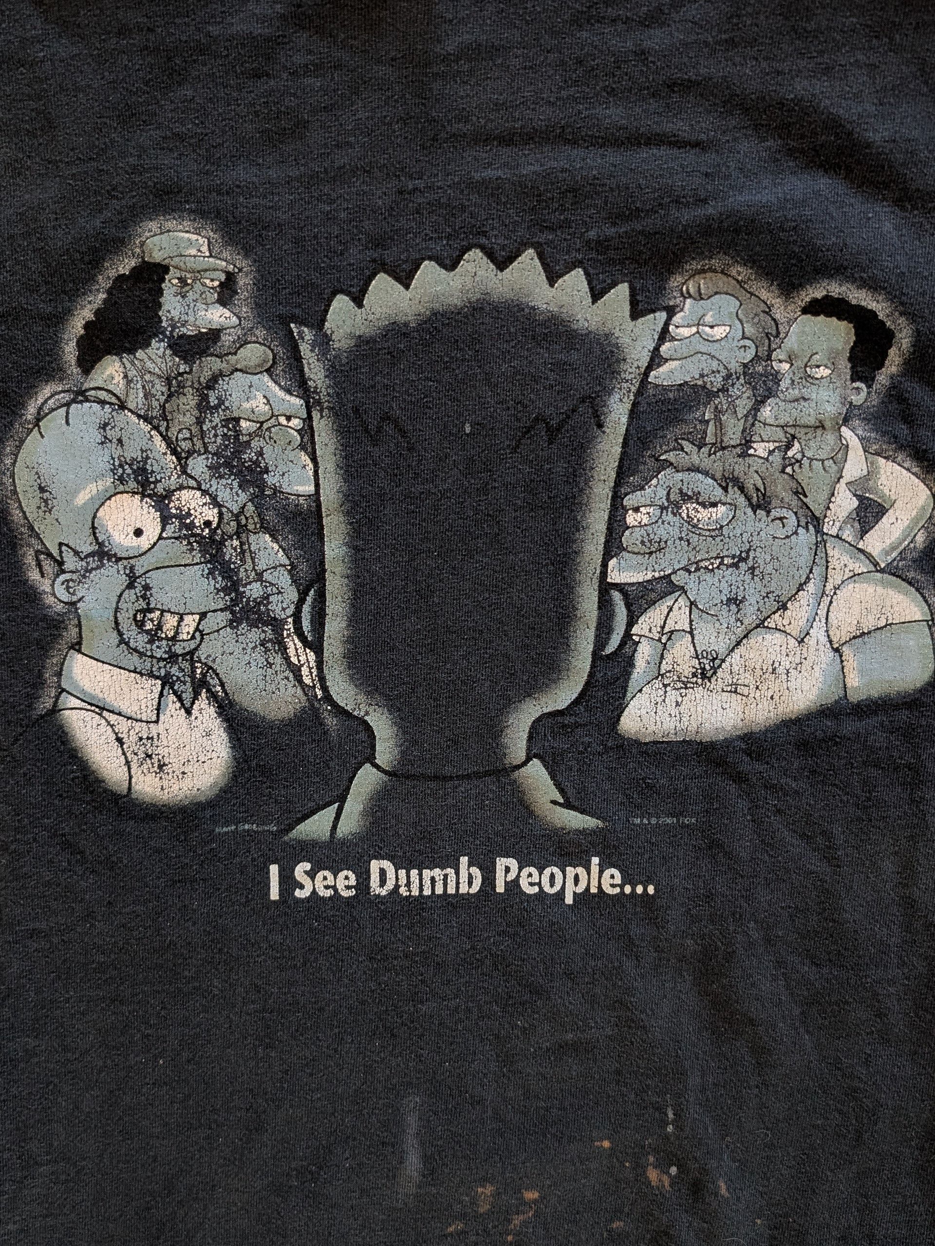 Other Simpsons Sixth Sense 'I See Dumb People' Shirt Sz XXL Size US XXL / EU 58 / 5 - 3 Thumbnail