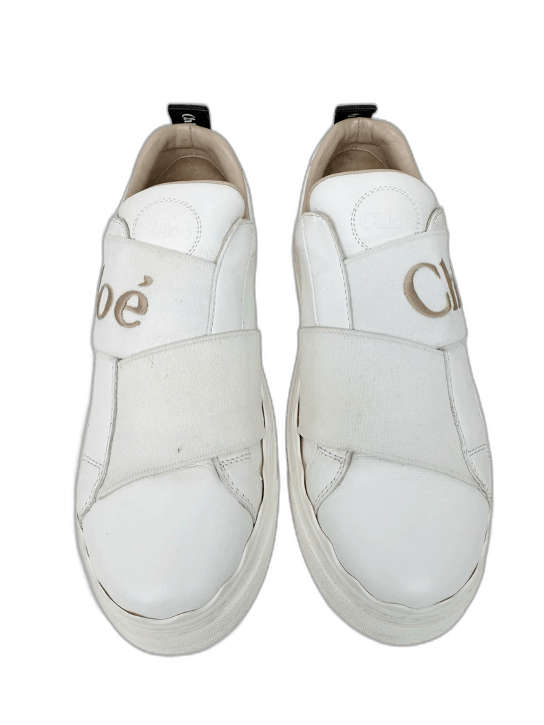 Chloe Chloe White Sneakers Size 35, Gently Used Size US 5 / IT 35 - 1 Thumbnail