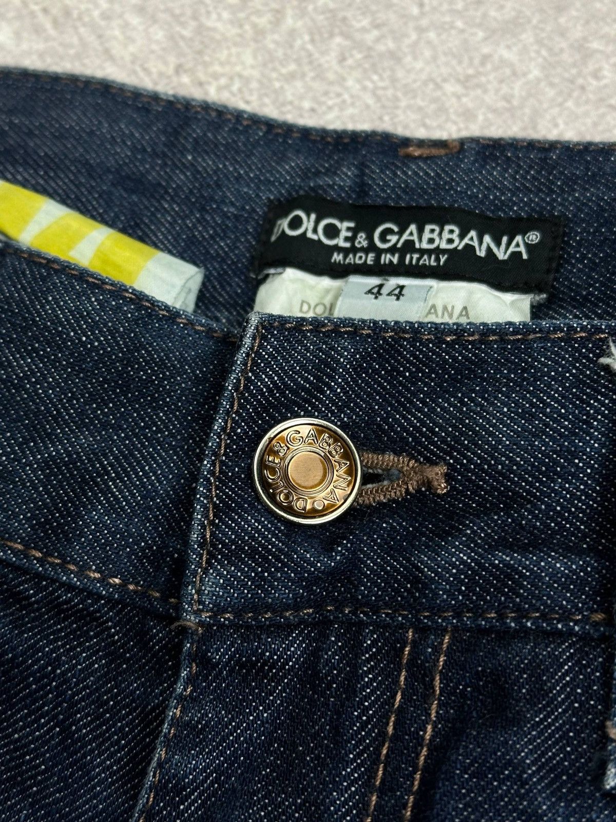 Dolce & Gabbana Vintage Dolce Gabbana Metal Logo Blue Denim Jeans Pants 30 Size US 30 / EU 46 - 5 Thumbnail