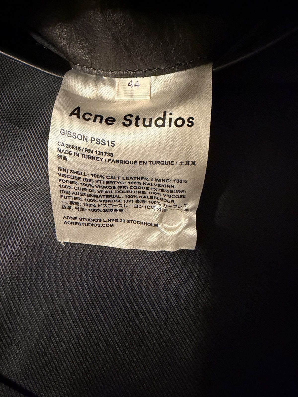 Acne Studios Leather and Suede Acne Studios Biker Jacket- Men’s Size 44 Size US S / EU 44-46 / 1 - 5 Thumbnail