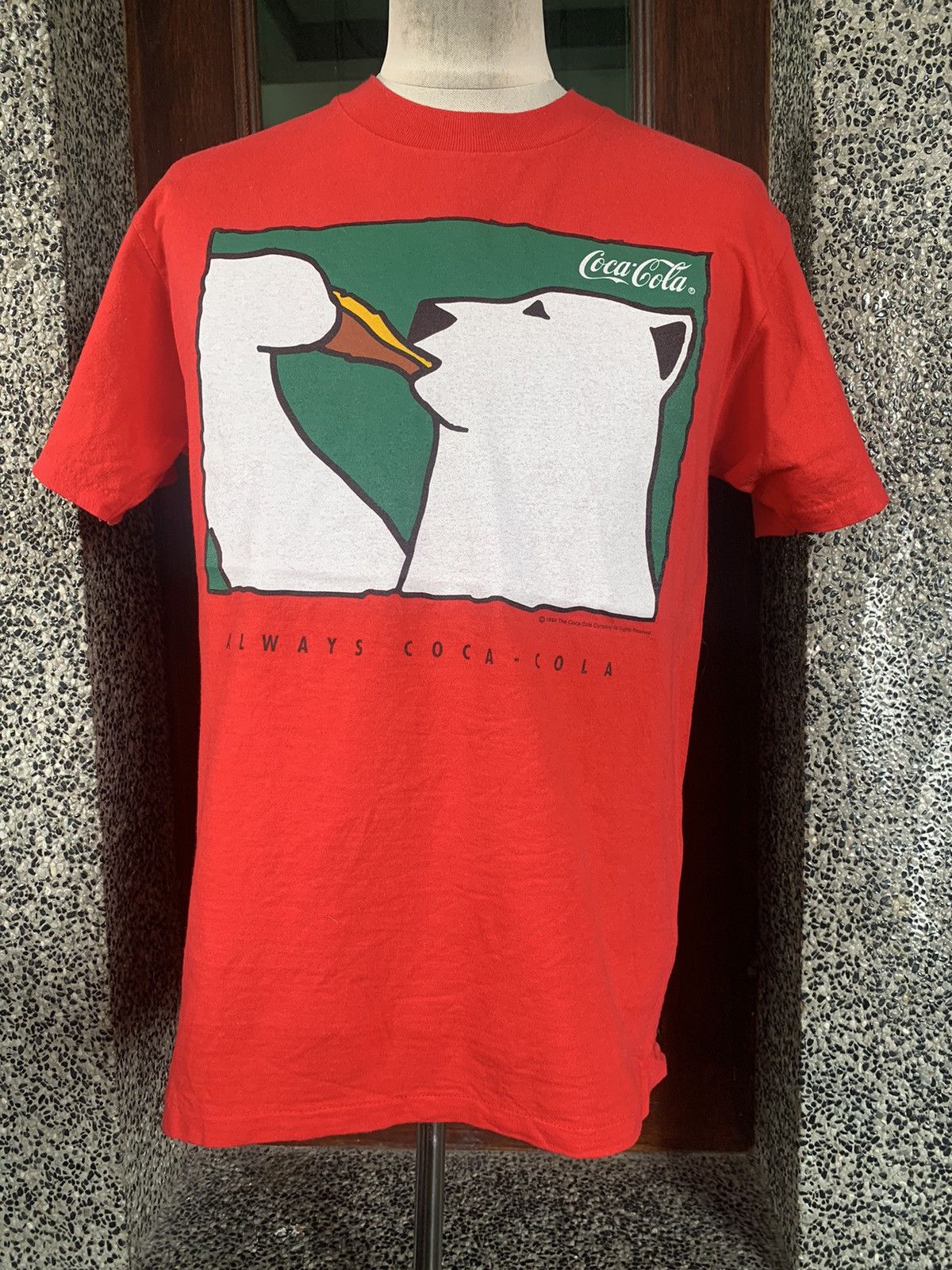 Coca Cola × Vintage Vintage 90s Coke Coca Cola Polar Bear Promo T shirt Size US M / EU 48-50 / 2 - 1 Thumbnail