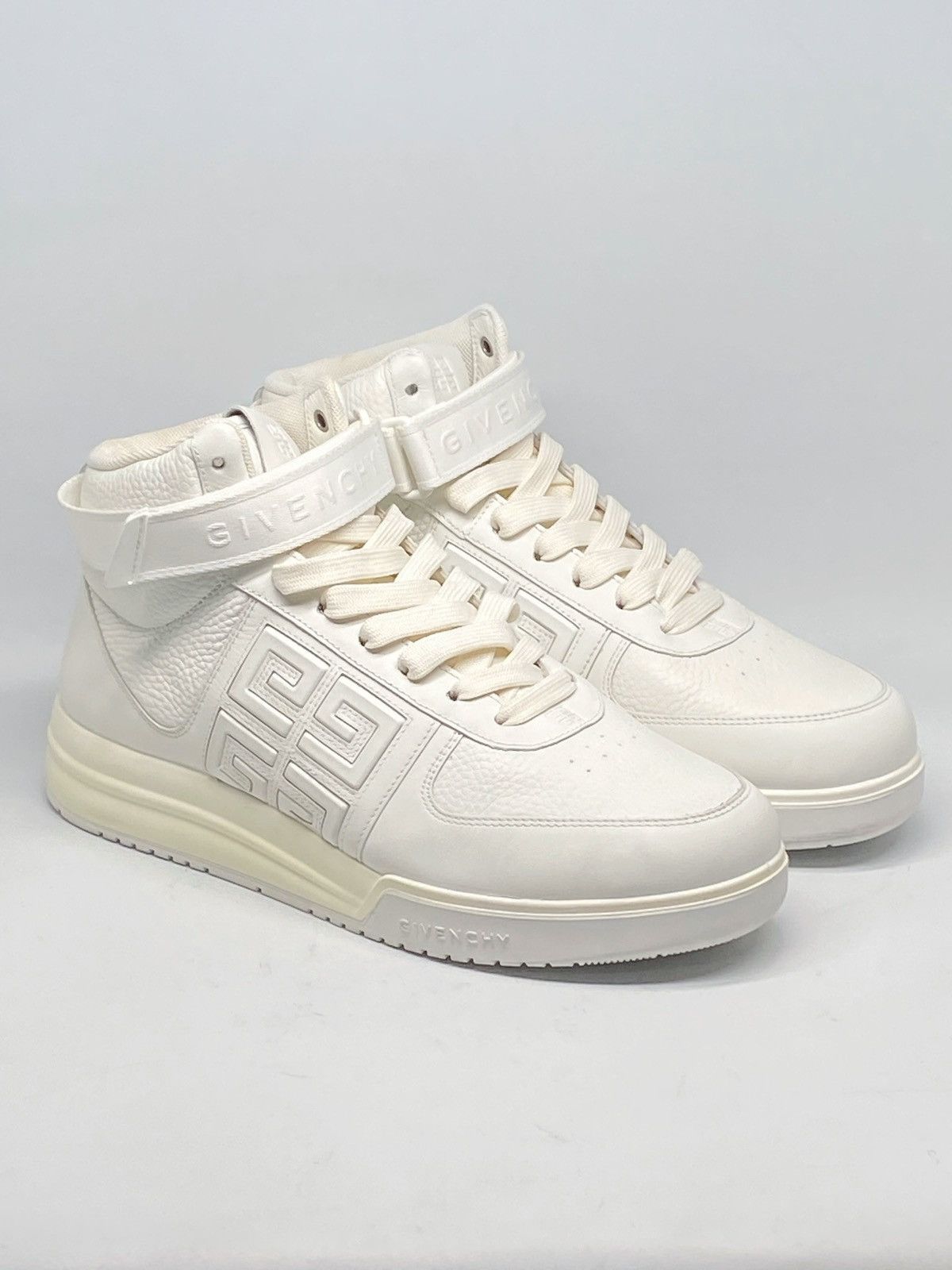 Givenchy Givenchy G4 High Top Leather Sneakers size 42/us size 9 Size US 9 / EU 42 - 1 Thumbnail