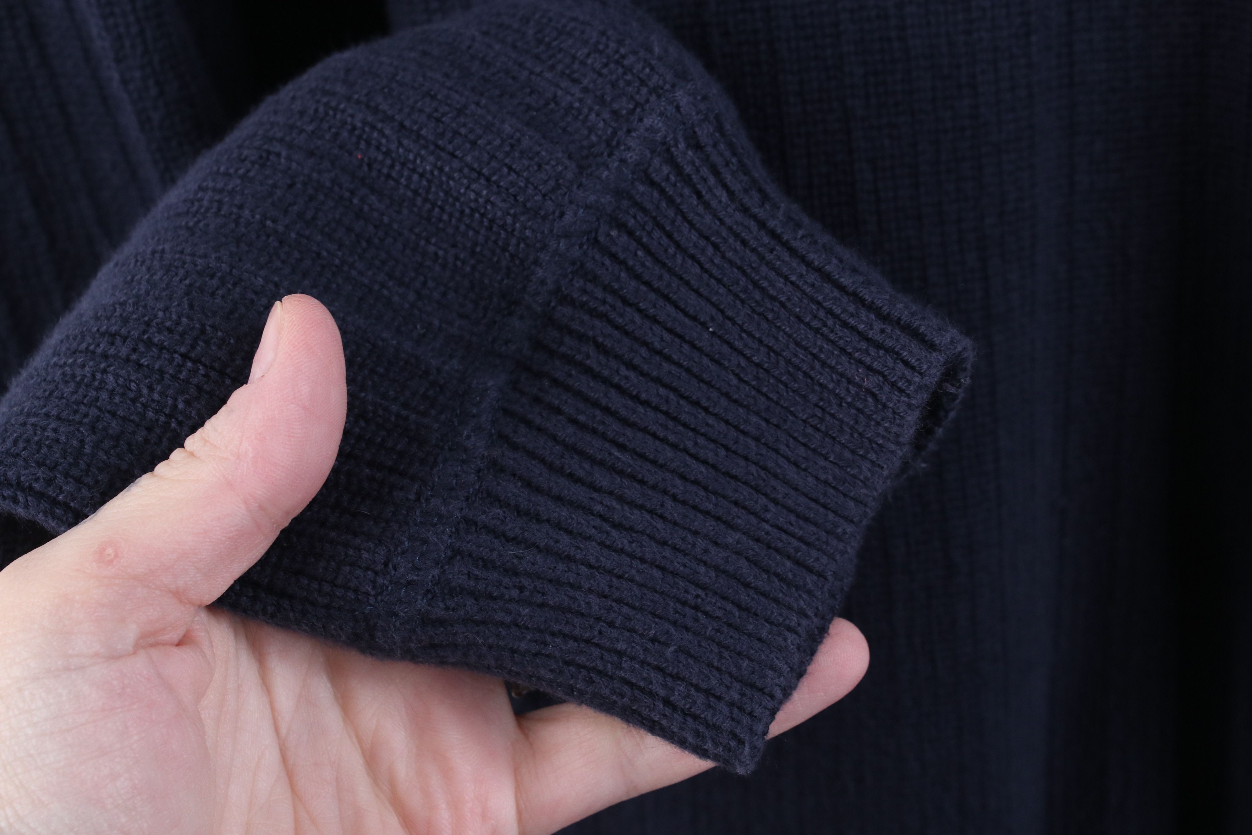 Eddie Bauer Vintage 90s Y2K Eddie Bauer Ribbed Knit Henley Sweater Blue Size US XL / EU 56 / 4 - 8 Thumbnail