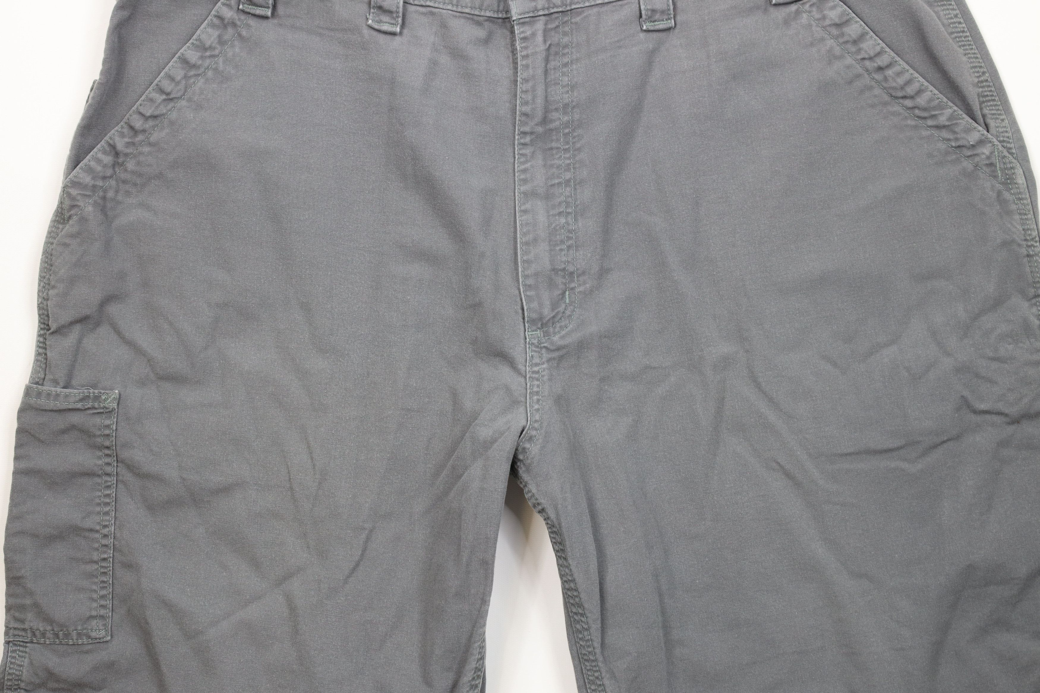 Carhartt Vintage Carhartt Relaxed Fit Dungaree Shorts Gray Cotton Size US 44 / EU 60 - 3 Thumbnail