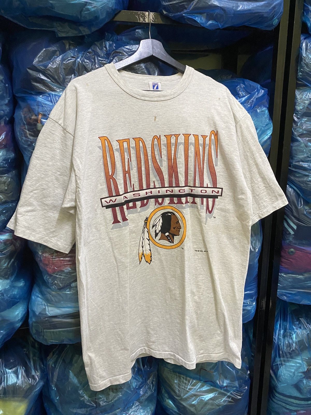 Logo 7 VINTAGE WASHINGTON REDSKINS NFL TEAM SHIRT Size US XL / EU 56 / 4 - 3 Thumbnail