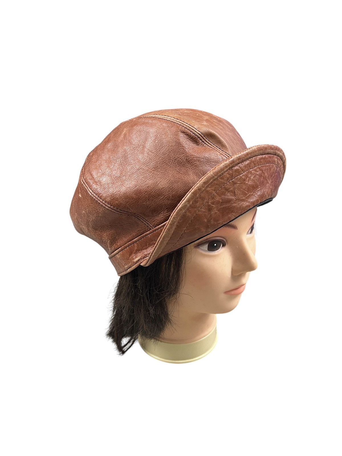 CA4LA × Leather Vintage CA4LA Leather Newsboy Hat Size ONE SIZE - 2 Thumbnail