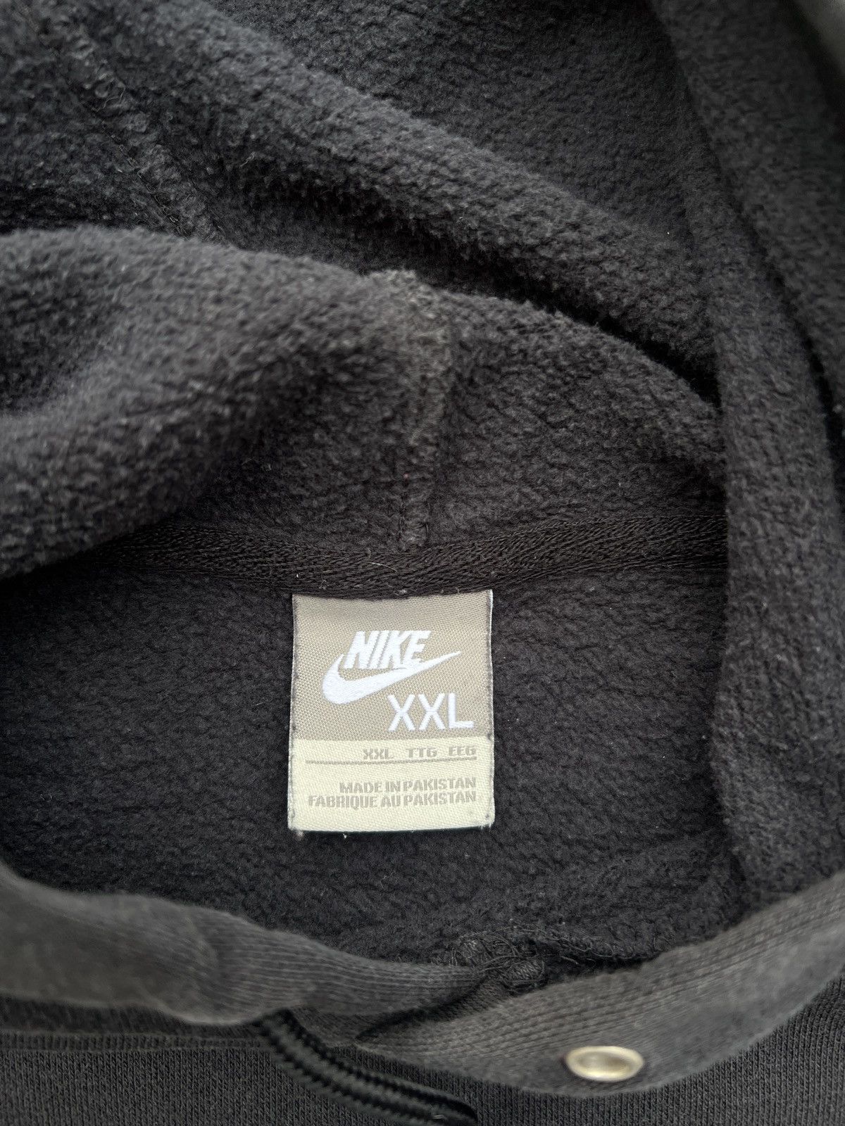 Nike 2006 Nike Black/Blue Solo Swoosh Pull Over Hoodie Size US XL / EU 56 / 4 - 3 Thumbnail