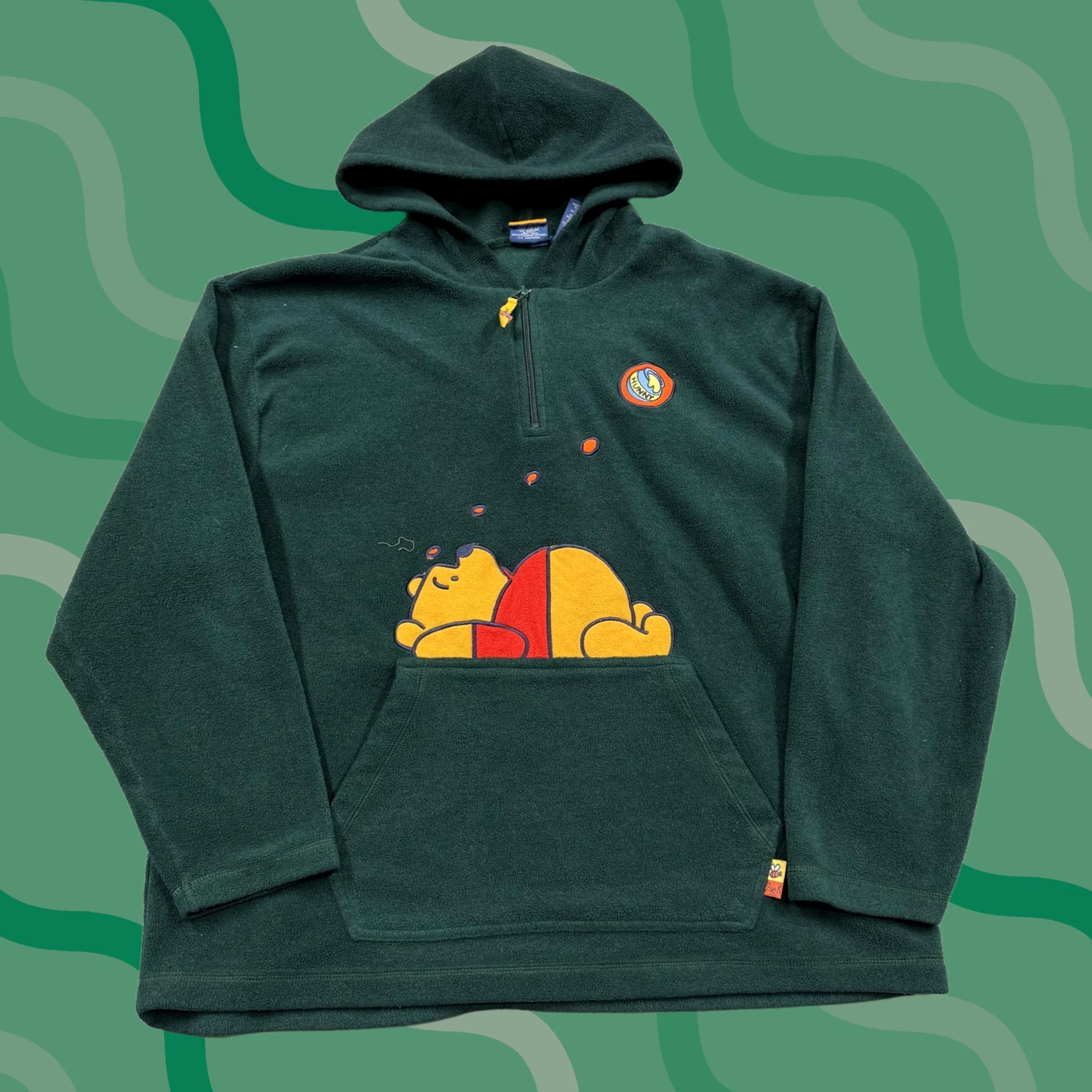 Disney VINTAGE Disney Hoodie Sweatshirt Adult XL Winnie the Pooh fleece hoodie pullover Size US XL / EU 56 / 4 - 1 Thumbnail