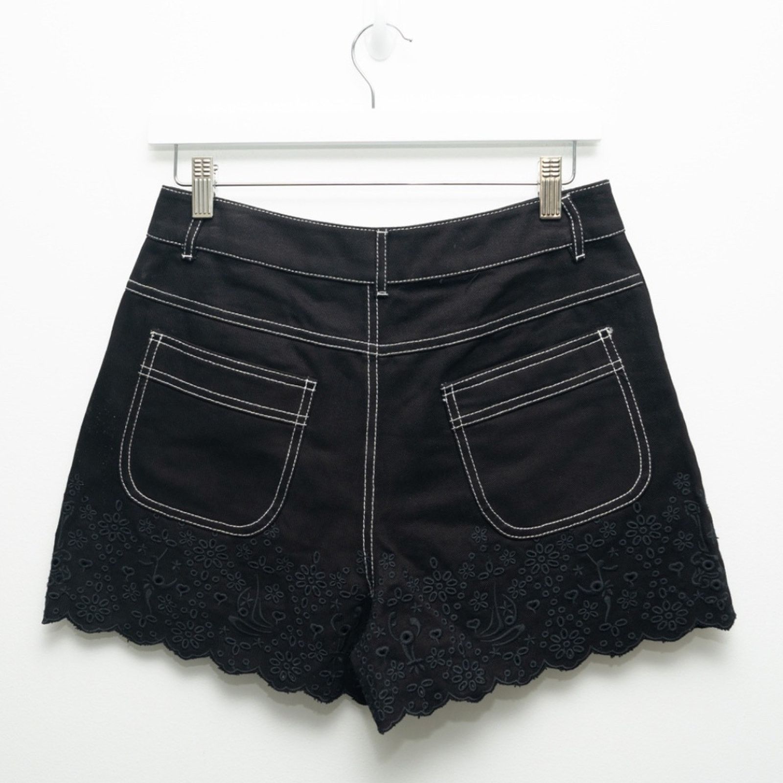 Staud Staud. Noemie Black Eyelet Short. Size 30" / US 8 / IT 44 - 3 Thumbnail