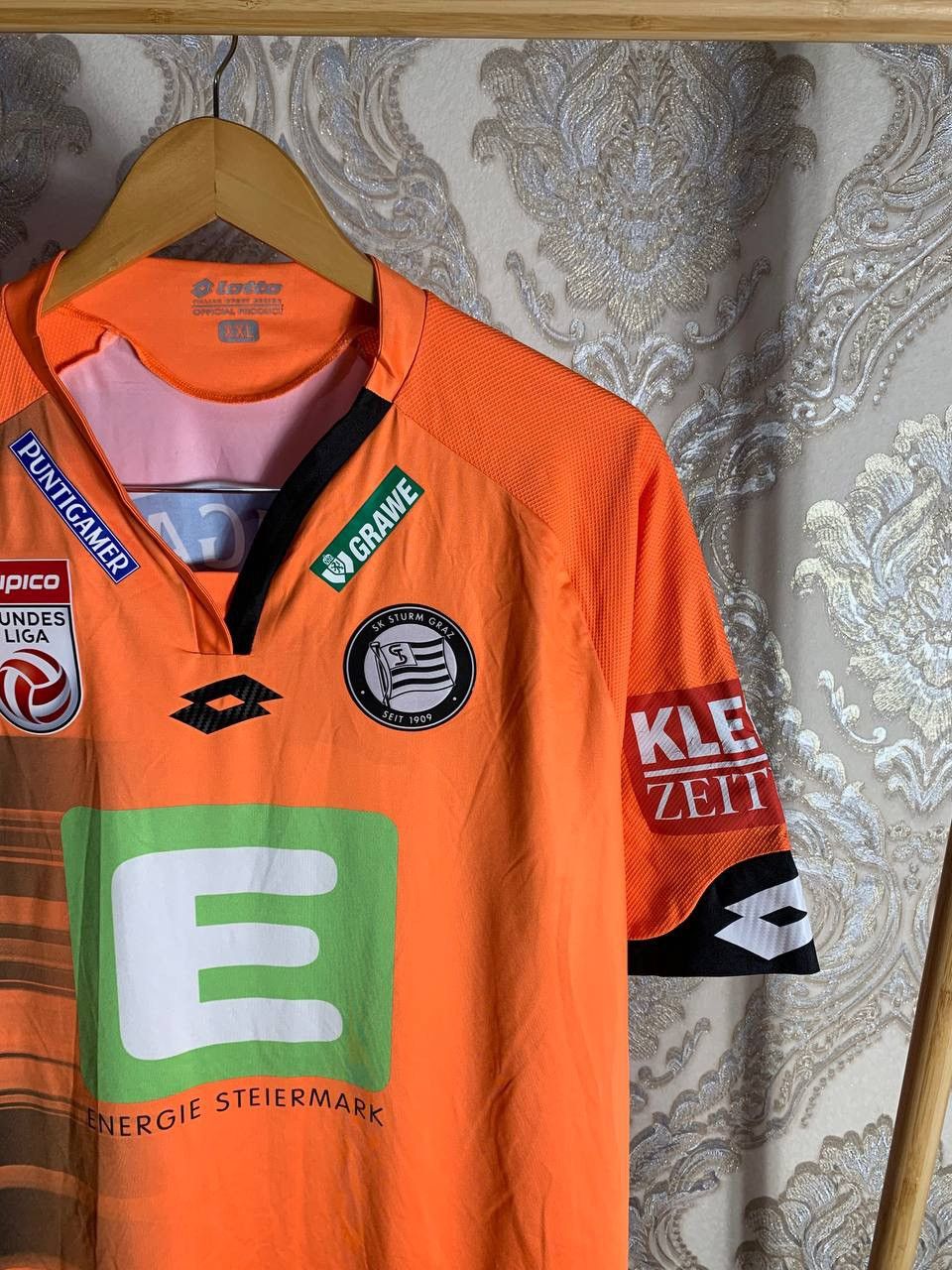 Vintage VERY RARE LOTTO FC SK STURM GRAZ ITALY SOCCER JERSEY Y2K 90s Size US XXL / EU 58 / 5 - 5 Thumbnail