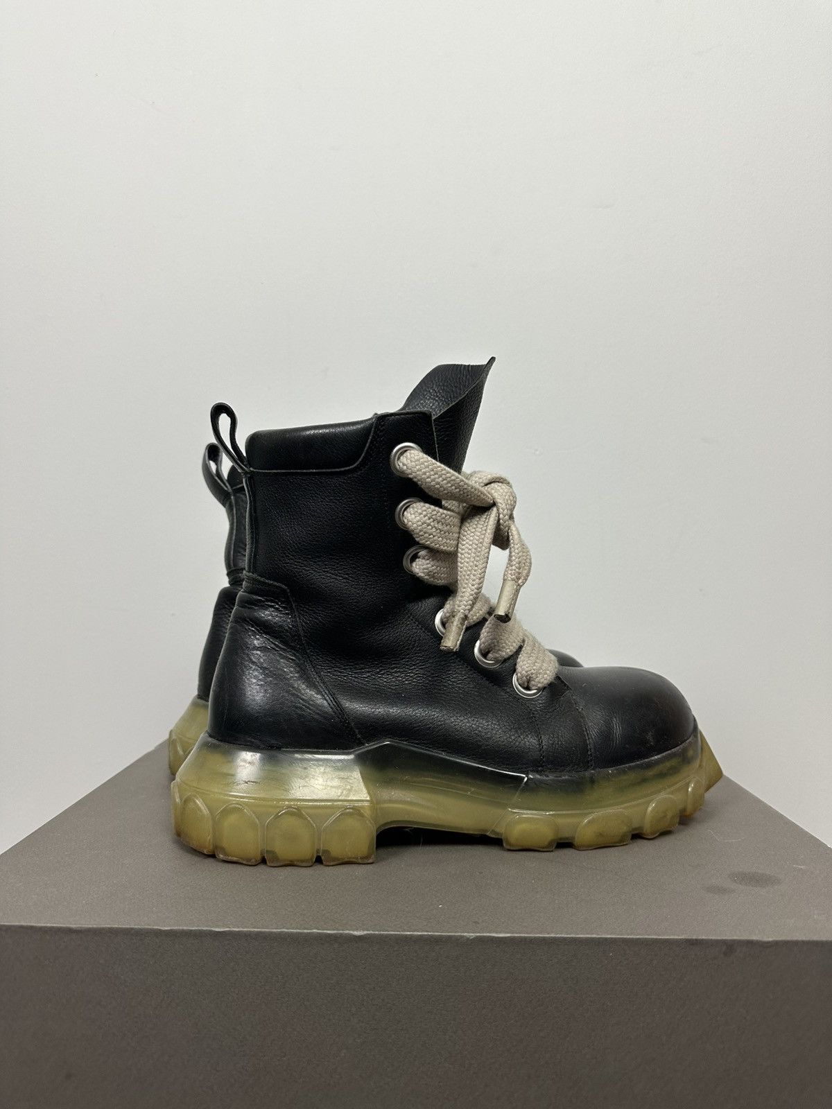 Rick Owens FW22 ‘STROBE’ Jumbo Lace Bozo Boots Size US 10 / EU 43 - 6 Thumbnail