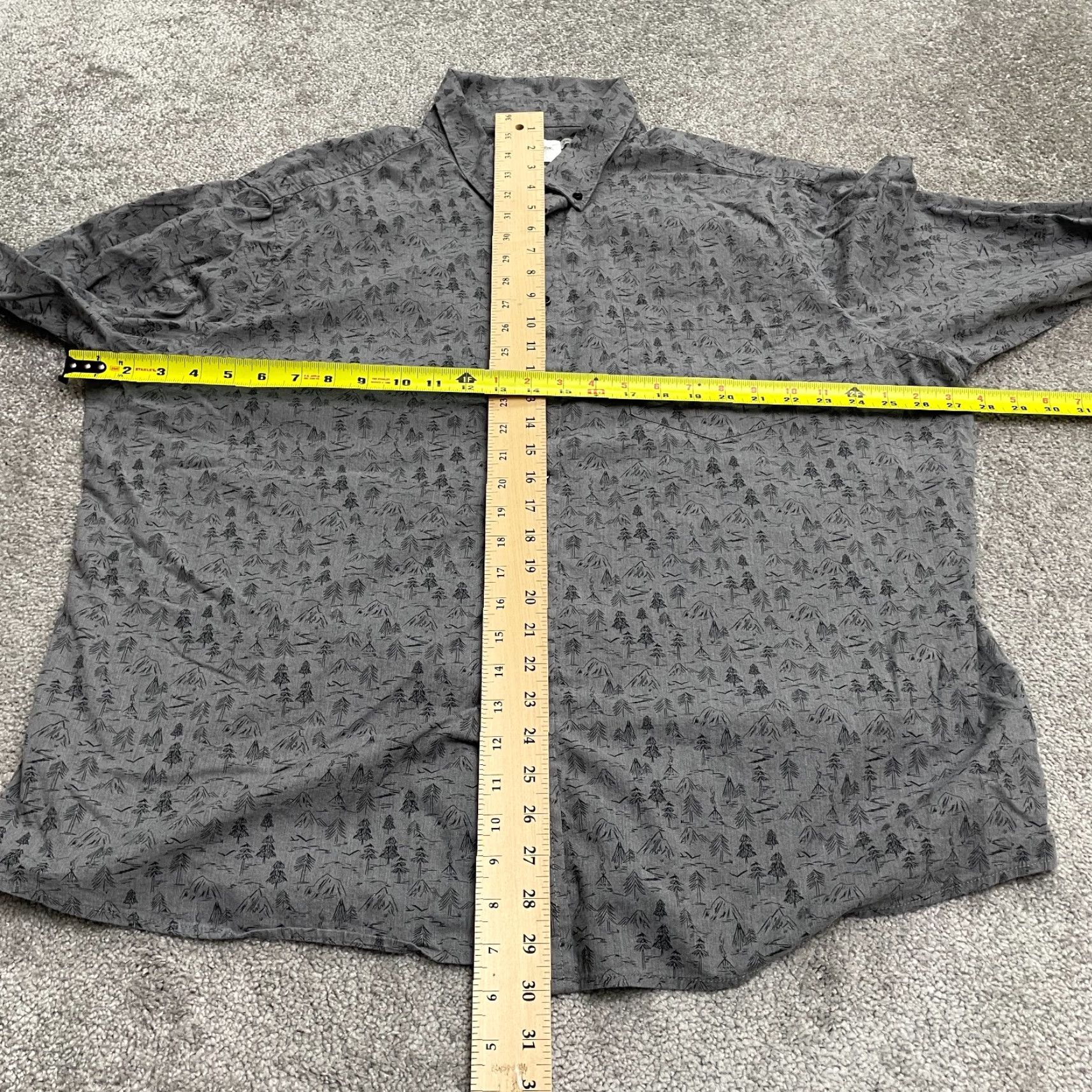 Vintage Goodfellow Northrop Slim Fit Shirt Mens 2XL Gray Patterned Long Sleeve Casual Shirt Size US XXL / EU 58 / 5 - 7 Thumbnail