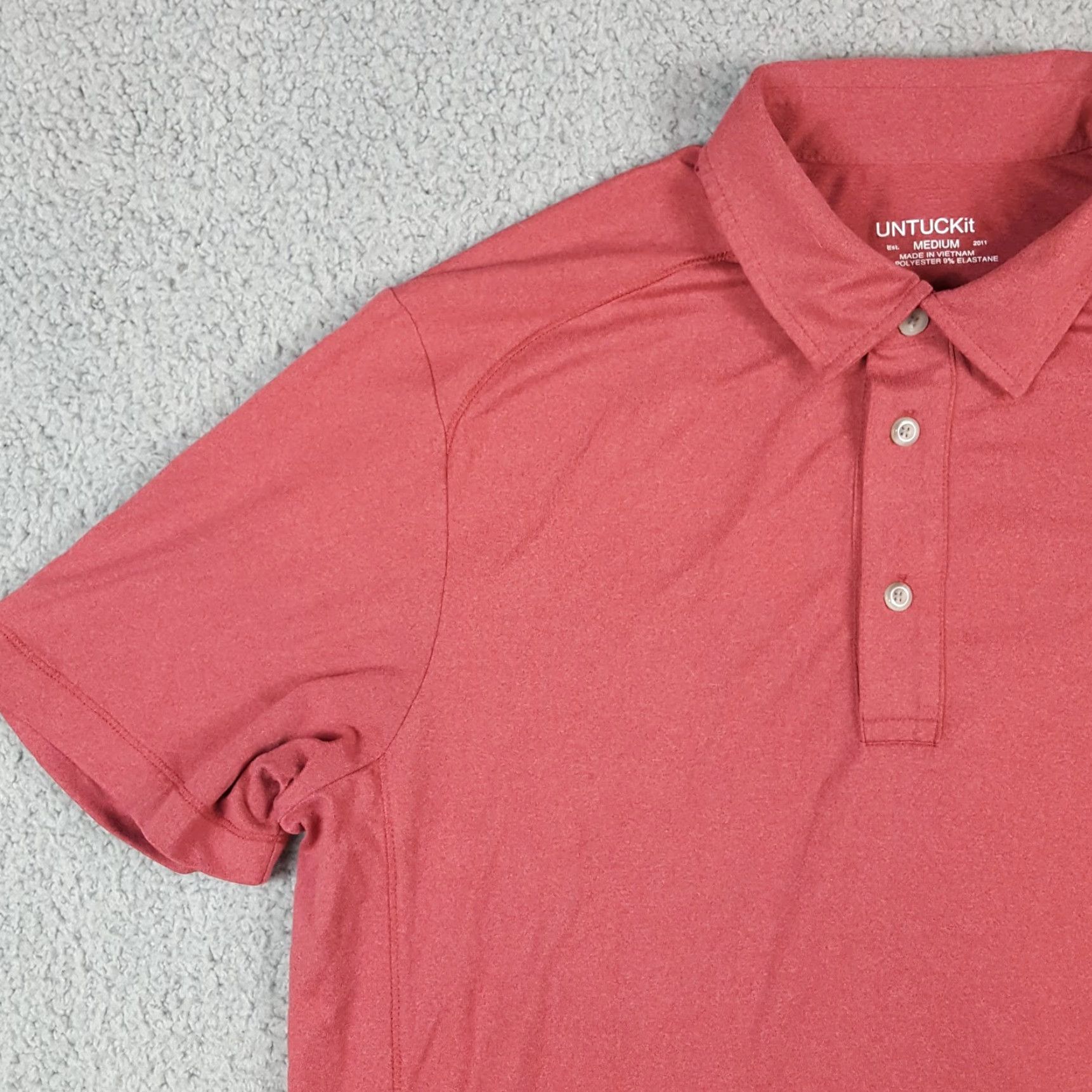 UNTUCKit UNTUCKit Polo Men's Stretch Polyester Golf Collared Shirt Size Medium Athletic Shirt Size US M / EU 48-50 / 2 - 3 Thumbnail