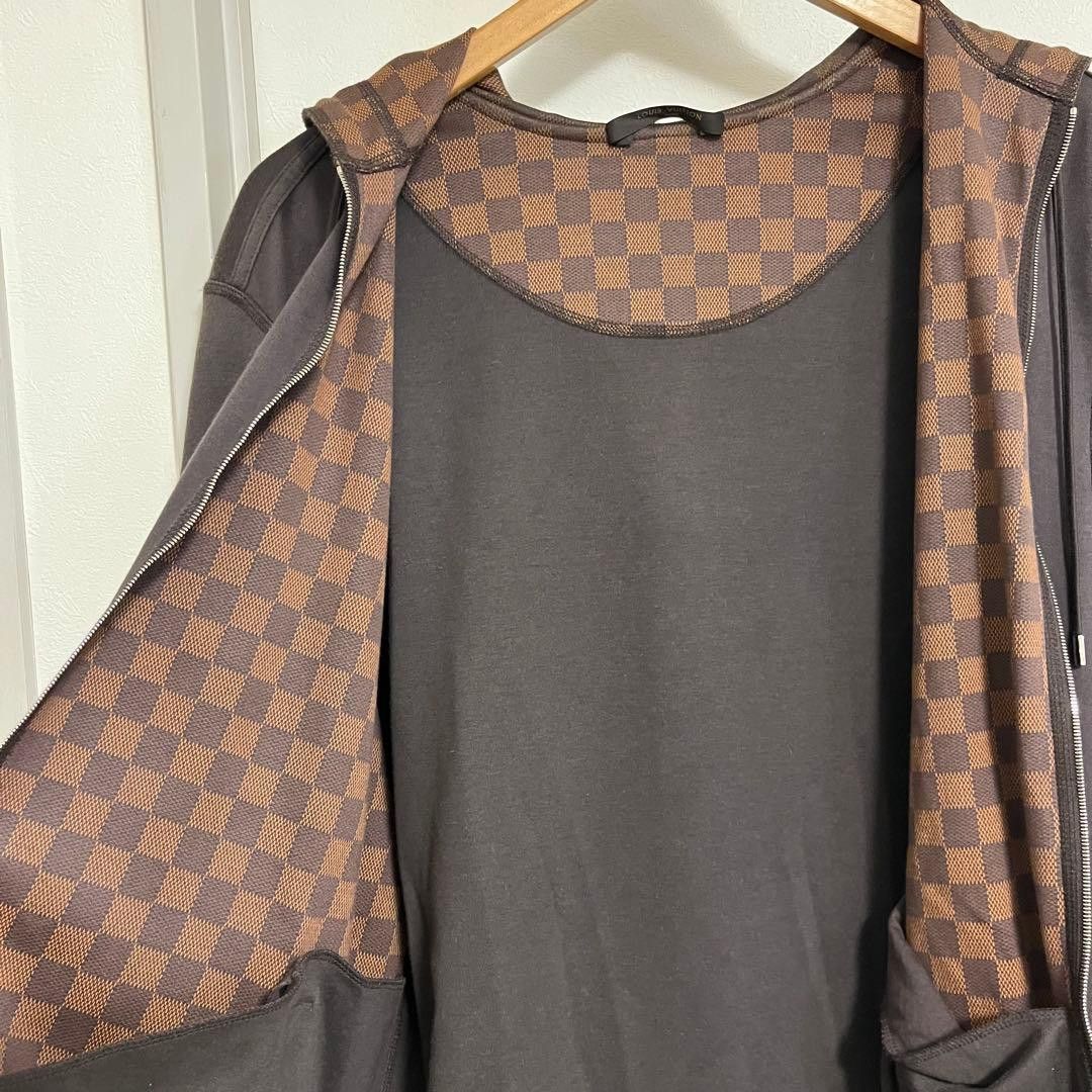 Louis Vuitton Louis Vuitton Damier Logo Hoodie Parka Brown Size US M / EU 48-50 / 2 - 4 Thumbnail