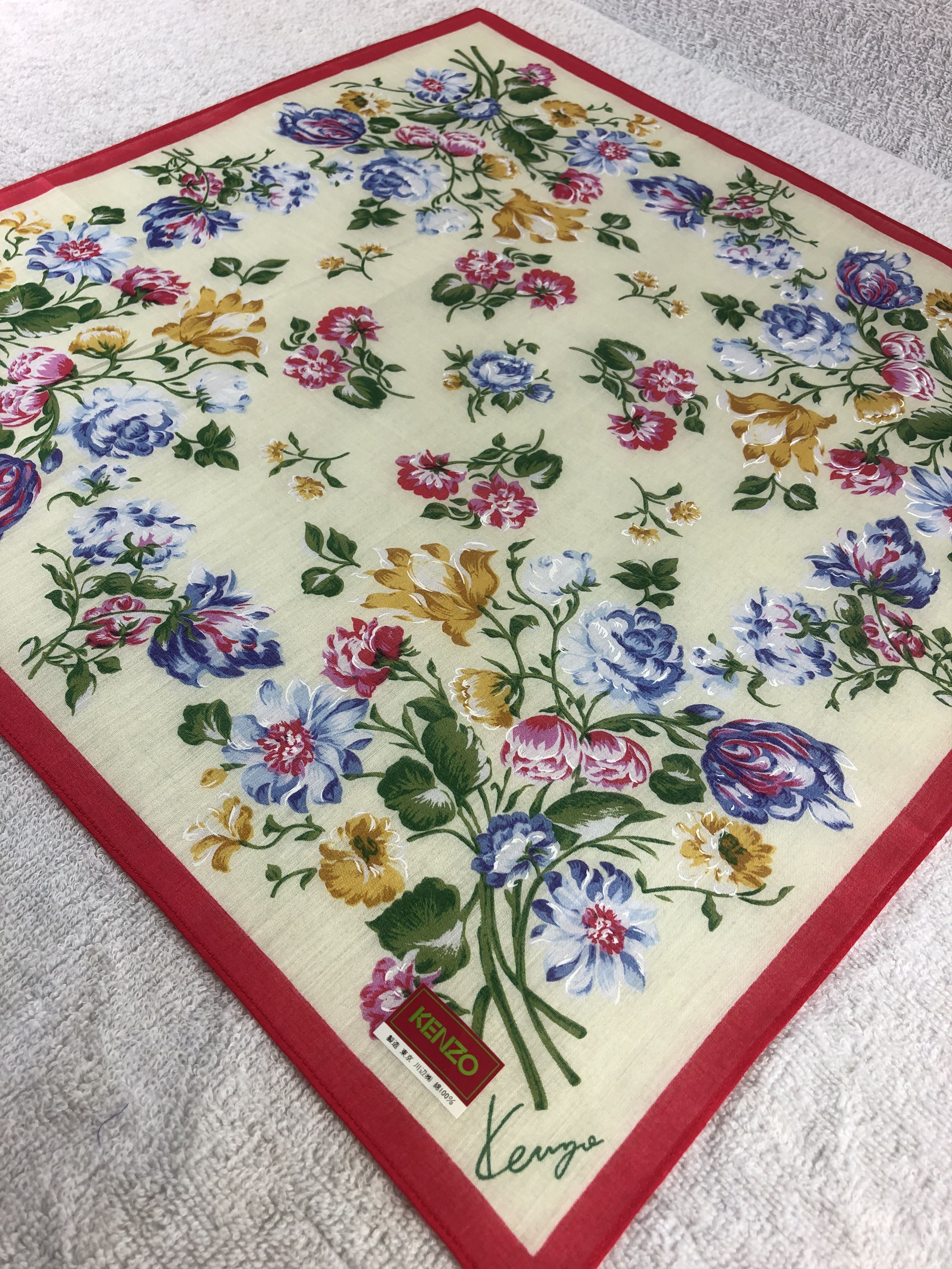 Kenzo × Vintage Kenzo Handkerchief / Bandana / Neckerchief Size ONE SIZE - 4 Thumbnail