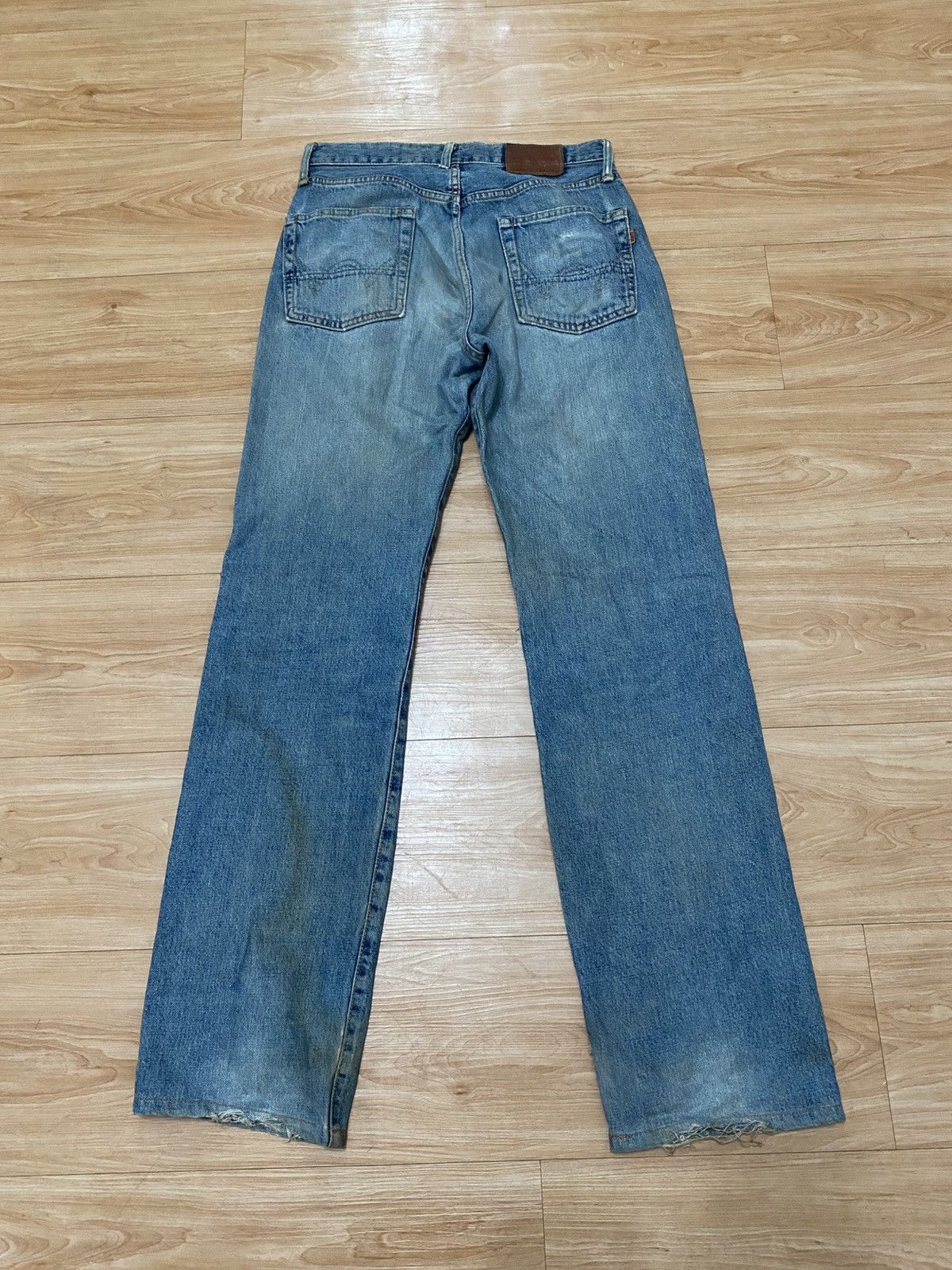 Edwin × Vintage Vintage edwin orange tab distressed denim selvedge Size US 29 - 6 Thumbnail