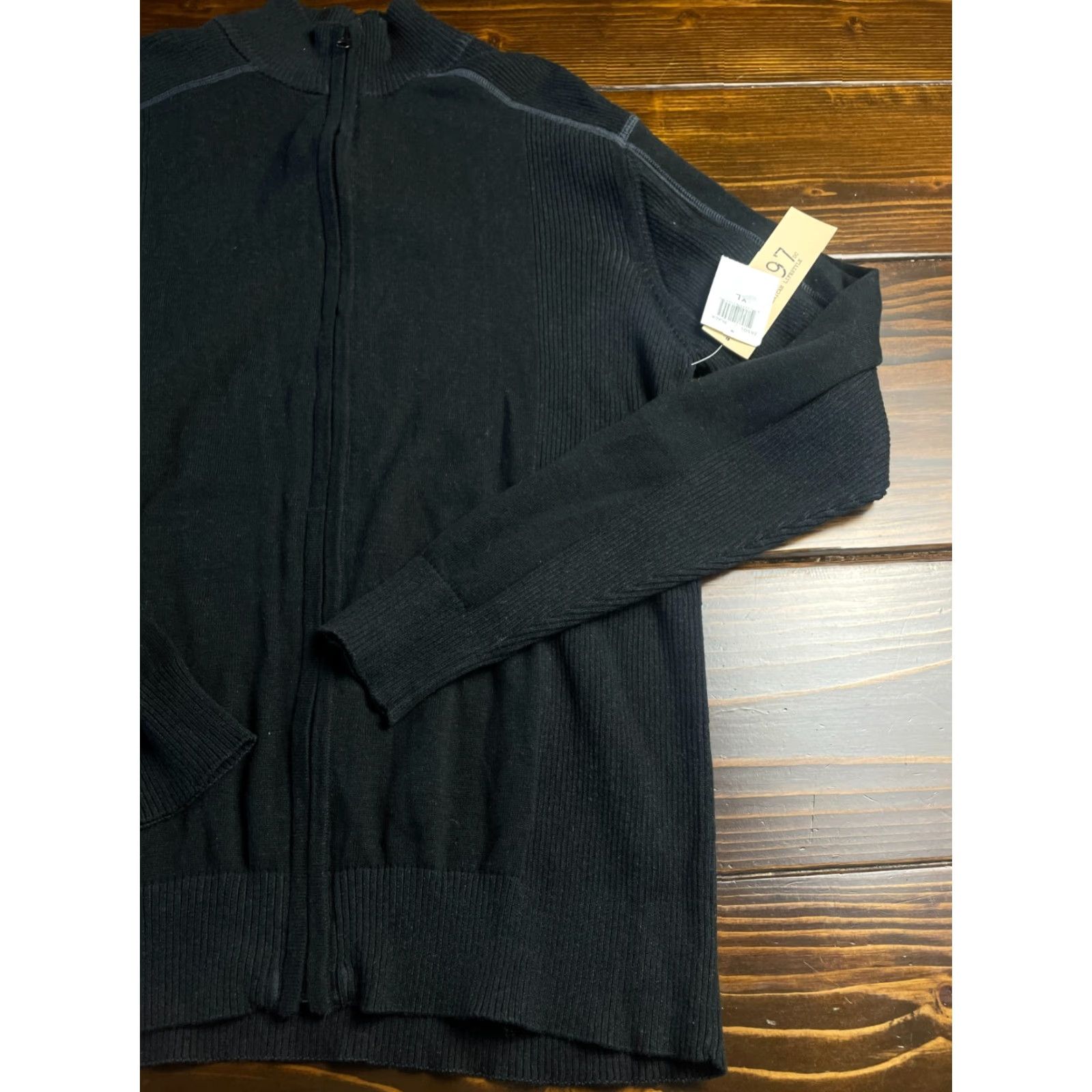 Vintage VINTAGE 1897 American Lifestyle Sweater Mens XL Black Full Zip NWT Size US XL / EU 56 / 4 - 3 Thumbnail