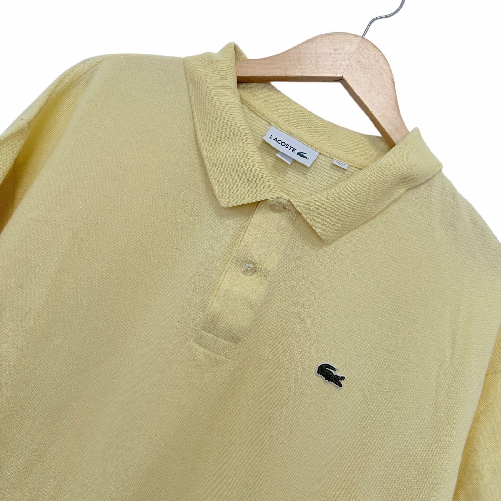 Lacoste Lacoste Yellow Short Sleeve Polo Shirt Sz 3XLT Size US XXL / EU 58 / 5 - 1 Thumbnail