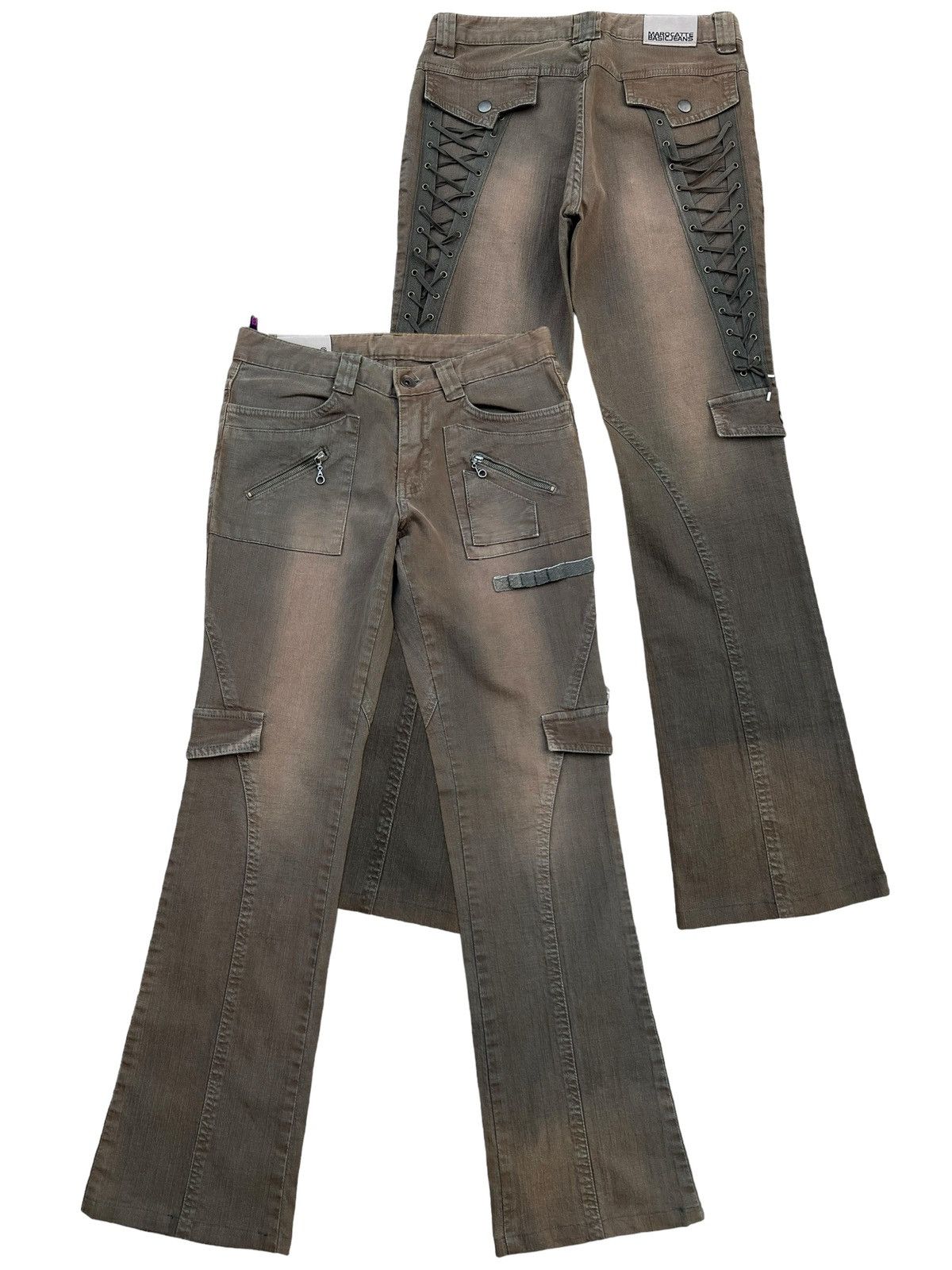 Japanese Brand Rare Japan Gothic Bondage Flare Pants 27x28 Size 27" / US 4 / IT 40 - 1 Thumbnail