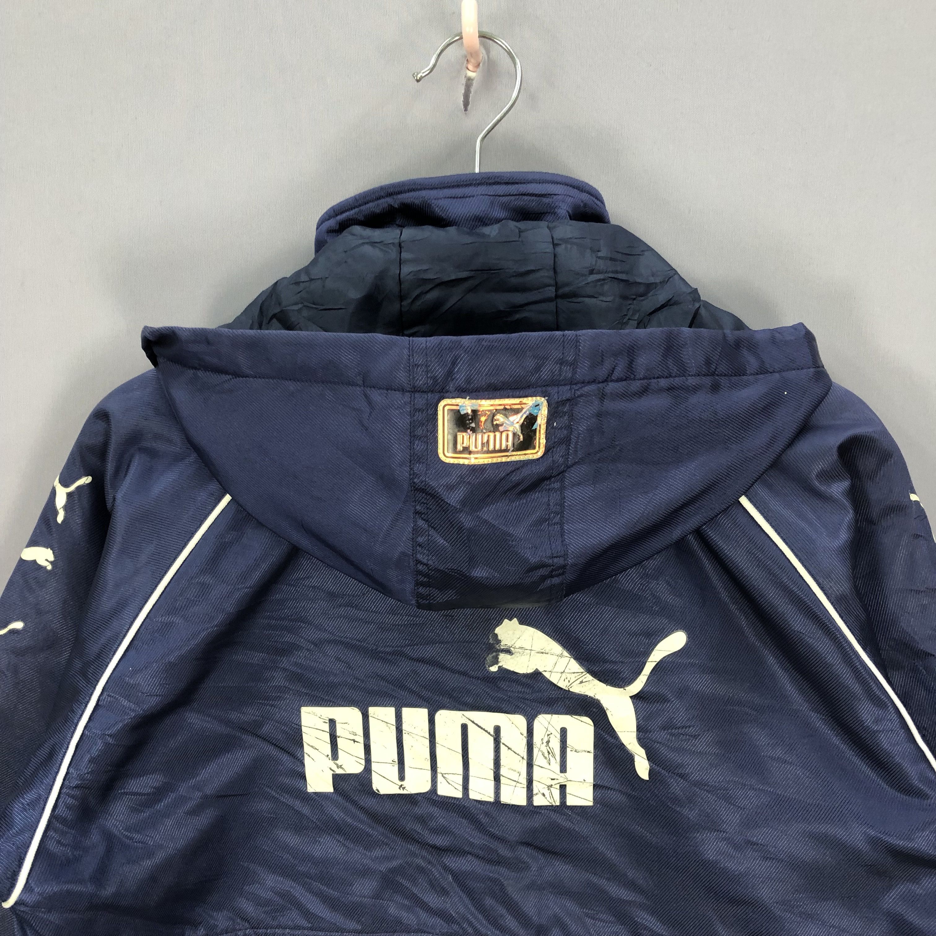 Puma Vintage Puma Coach Zipper Hoodie Side Tape Jacket Size US L / EU 52-54 / 3 - 6 Thumbnail
