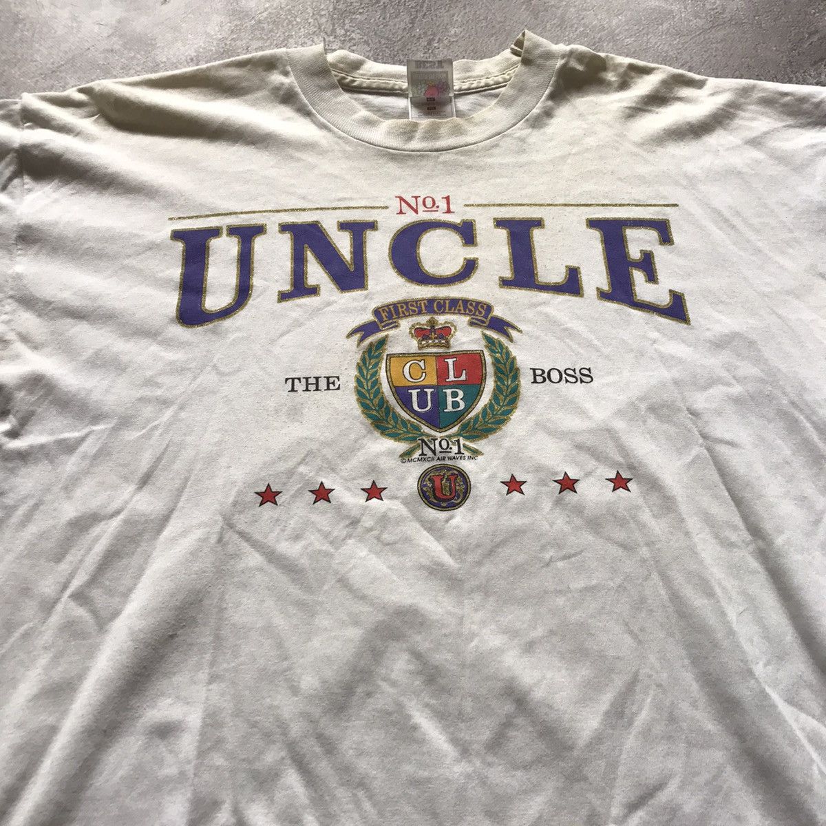 Vintage Vintage 90s Uncle Club Graphic Tee Sun Faded Y2K Relaxed XL Size US XL / EU 56 / 4 - 3 Thumbnail