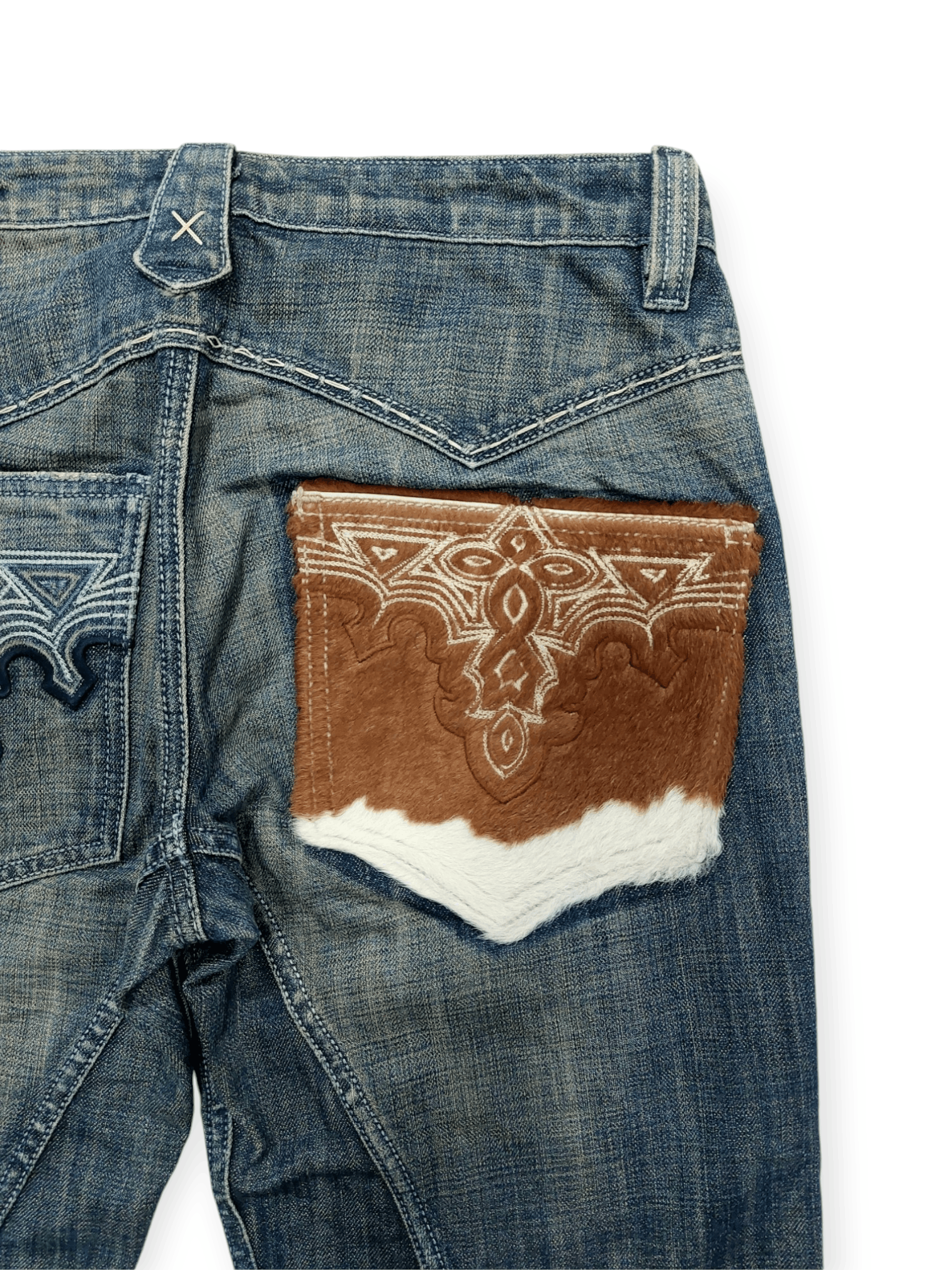 Antik Denim × If Six Was Nine Flared💥 Vintage Antik Denim Embroidered Denim Jeans Size US 31 - 18 Thumbnail