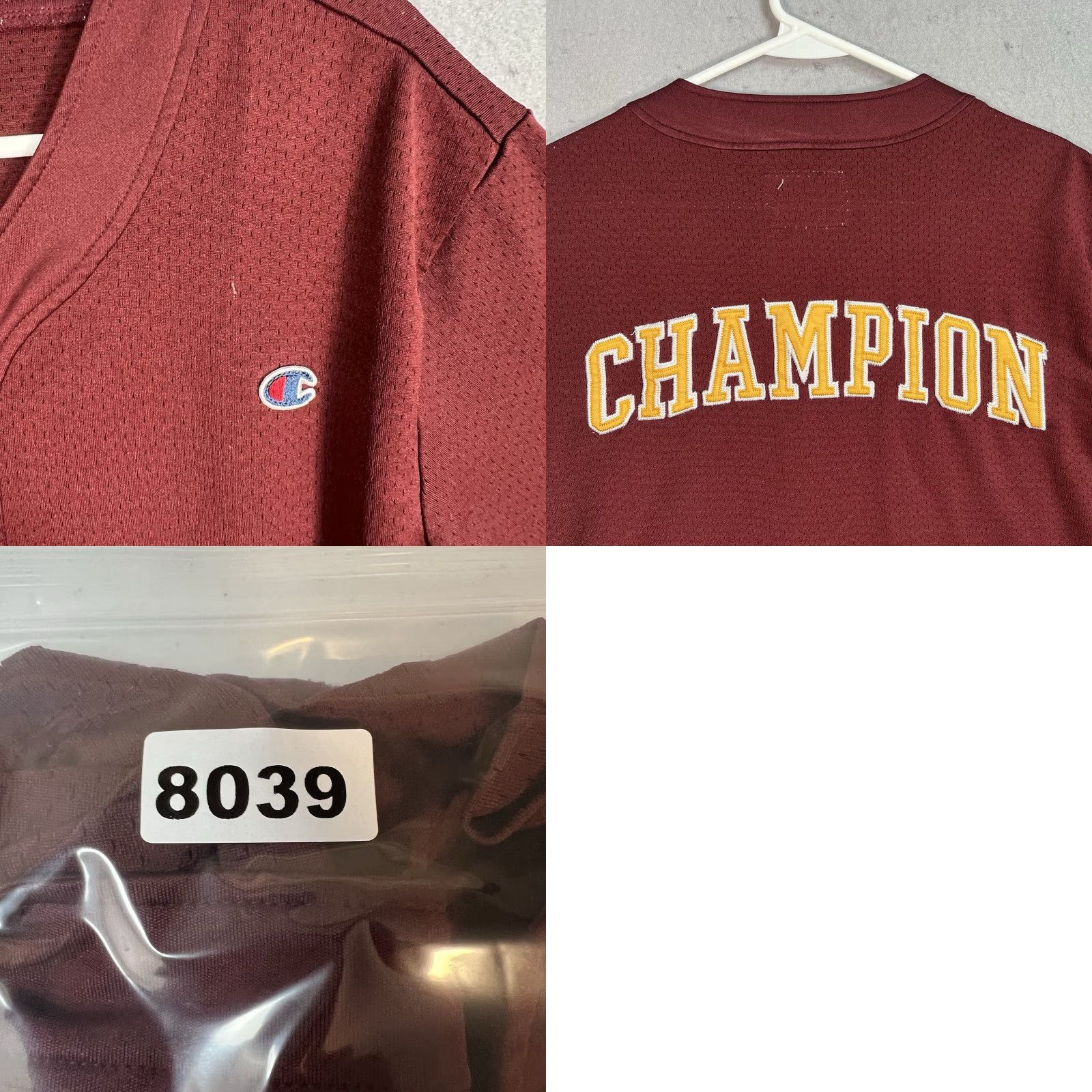 Champion VINTAGE Champion Athletic Baseball Jersey Shirt Mens Large Red Jersey Adult Large Red Size US L / EU 52-54 / 3 - 8 Thumbnail