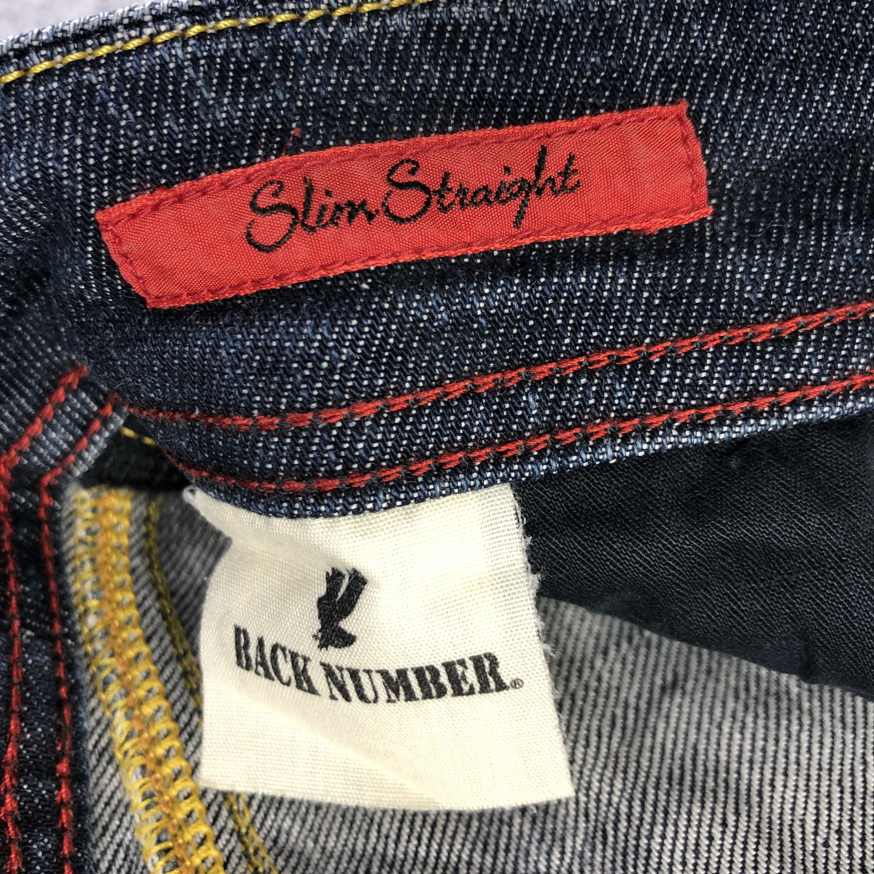 Vintage Vintage Blue Wash Back Number Selvedge Jeans-J2980 Size US 32 / EU 48 - 9 Thumbnail