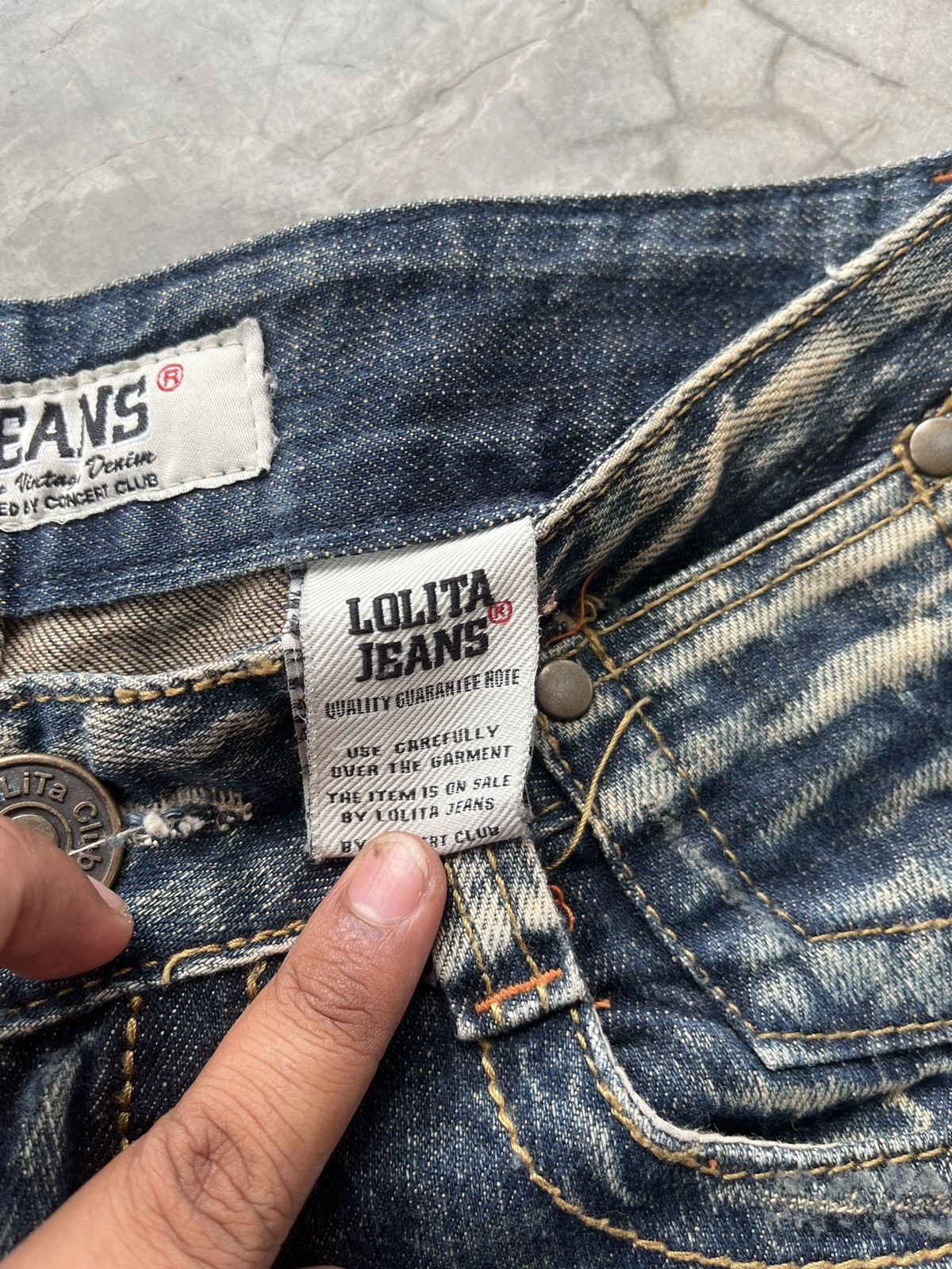 Lolita Jeans Flare Jeans yoshimori nara lolita distressed mud rusty Size US 30 / EU 46 - 6 Thumbnail