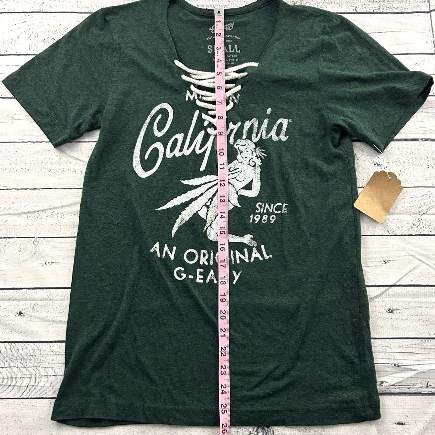 Vintage G-Eazy T-Shirt Womens Small Green Short Sleeve Nike? (Note: Original provided title does not include Nike; cannot add) Size S / US 4 / IT 40 - 3 Thumbnail