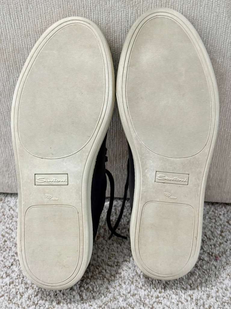 Santoni ✨ SANTONI MEN'S SNEAKERS BLUE ITALIAN CRAFTED SIZE 12✨ Size US 12 / EU 45 - 8 Thumbnail