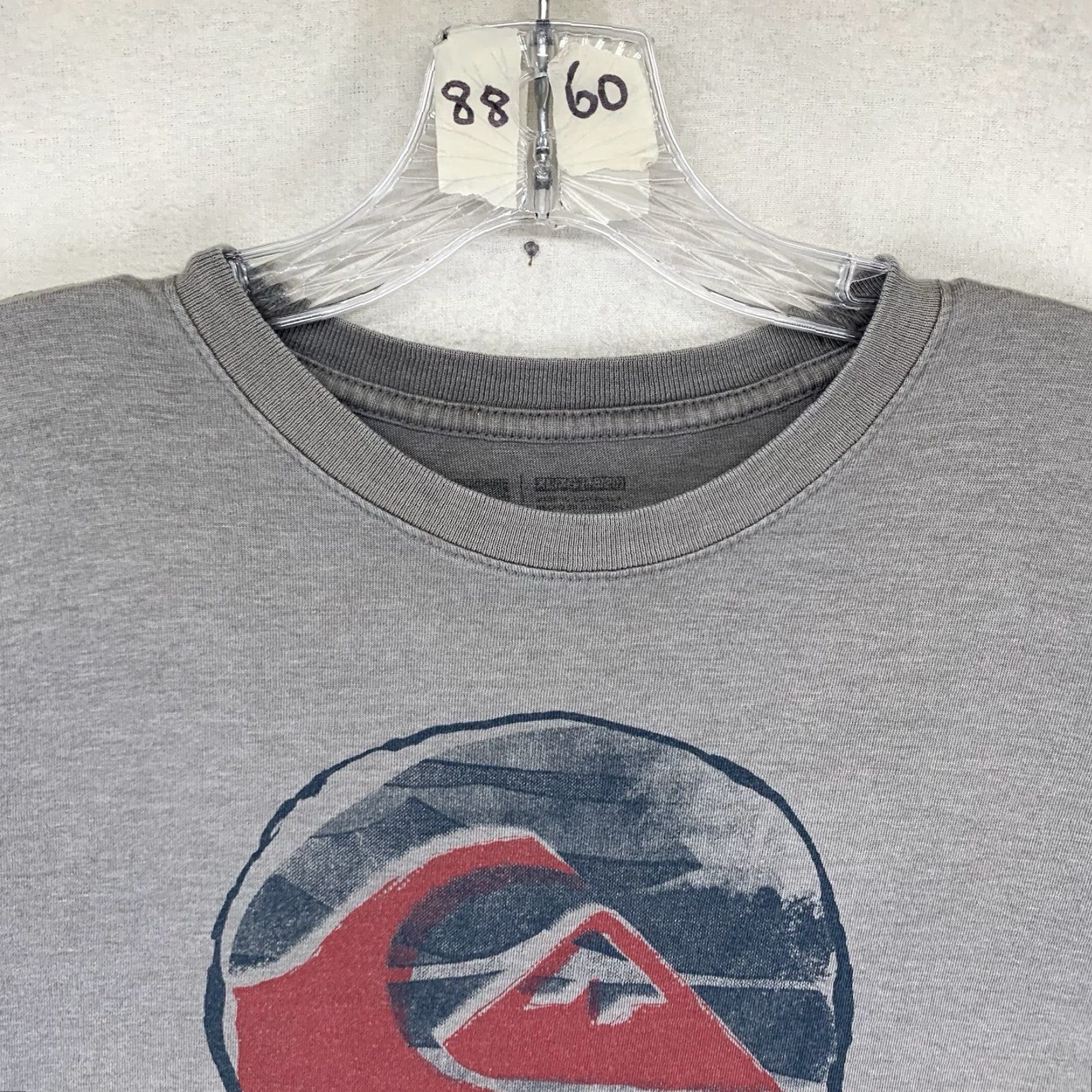 Quiksilver Quicksilver T Shirt Graphic Print Logo Surfboarding Men XS Gray Short Sleeve Crew Neck Cotton, 90s Retro Adventure Time, Lightweight, All Seasons Size US XS / EU 42 / 0 - 5 Thumbnail
