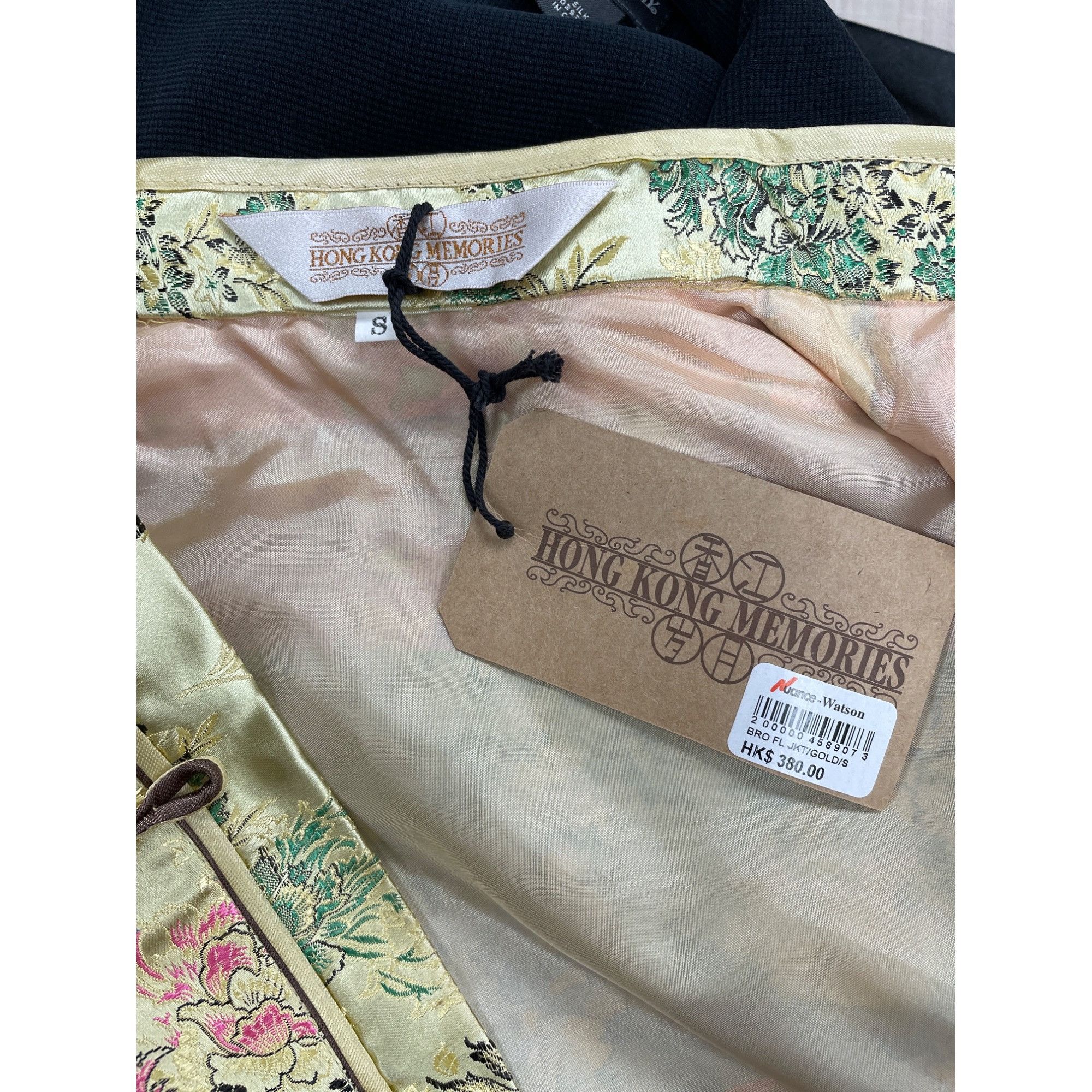 Other Hong Kong Memories Women's Gold Floral Jacket S NWT SKU 1344 Size S / US 4 / IT 40 - 3 Thumbnail
