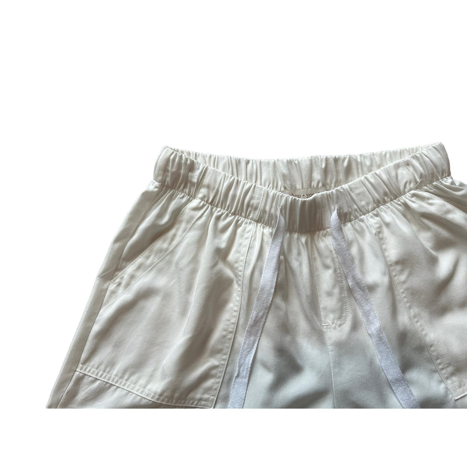 Other Bishop+Young Women’s Medium White Drawstring Summer Shorts Size 30" / US 8 / IT 44 - 5 Thumbnail